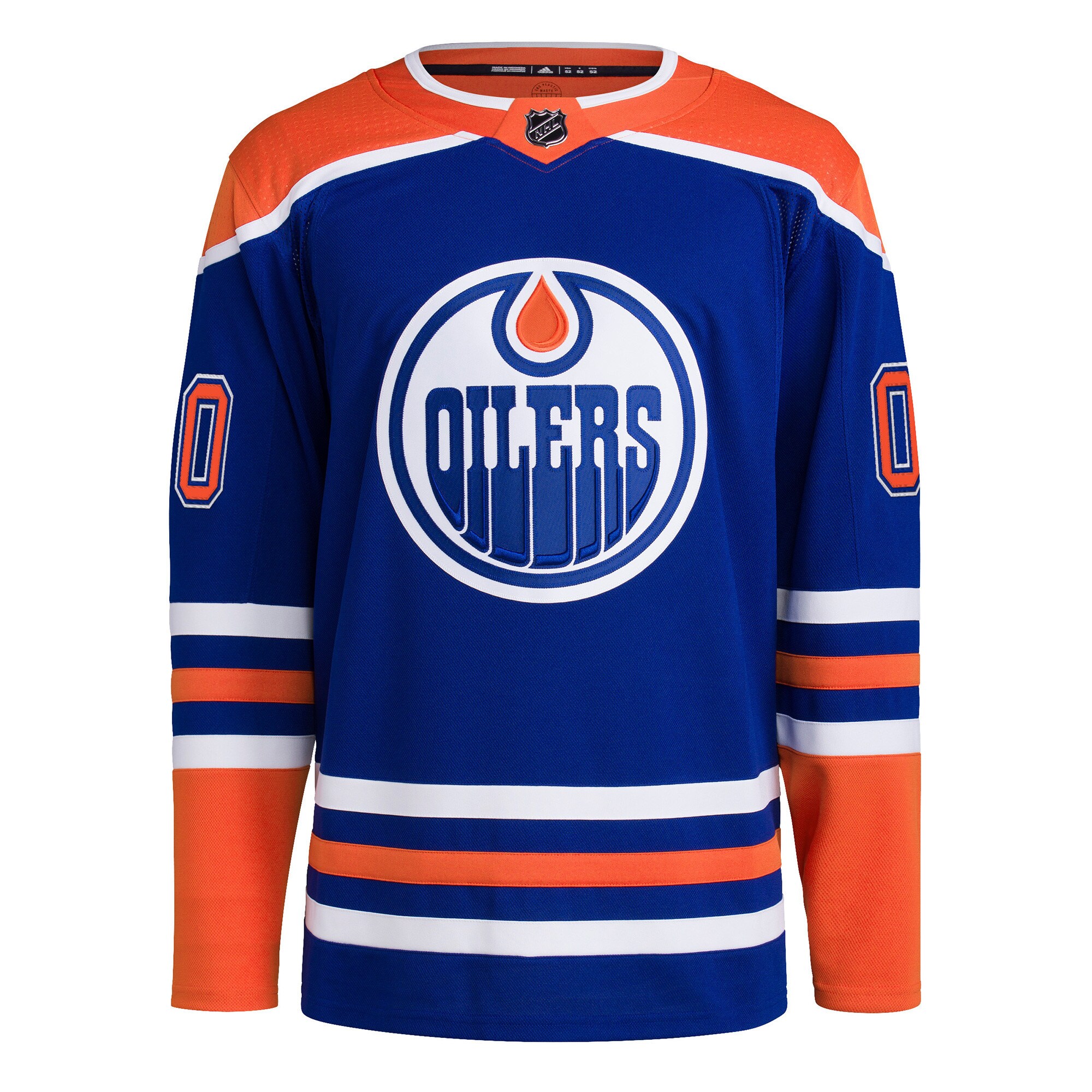 Edmonton Oilers adidas  Home  Primegreen Authentic Custom Jersey - Royal