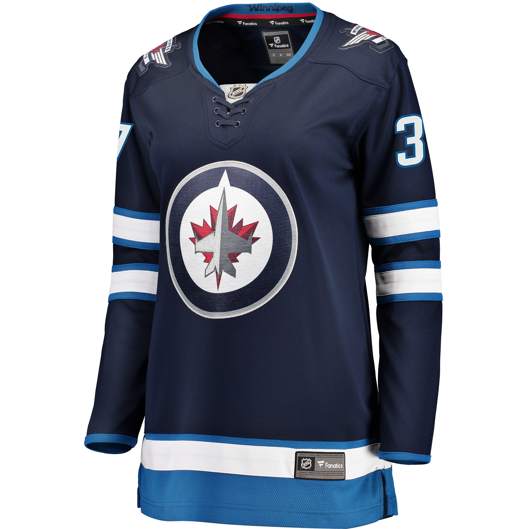 Connor Hellebuyck Winnipeg Jets Fanatics Women's Breakaway Player Jersey - Navy