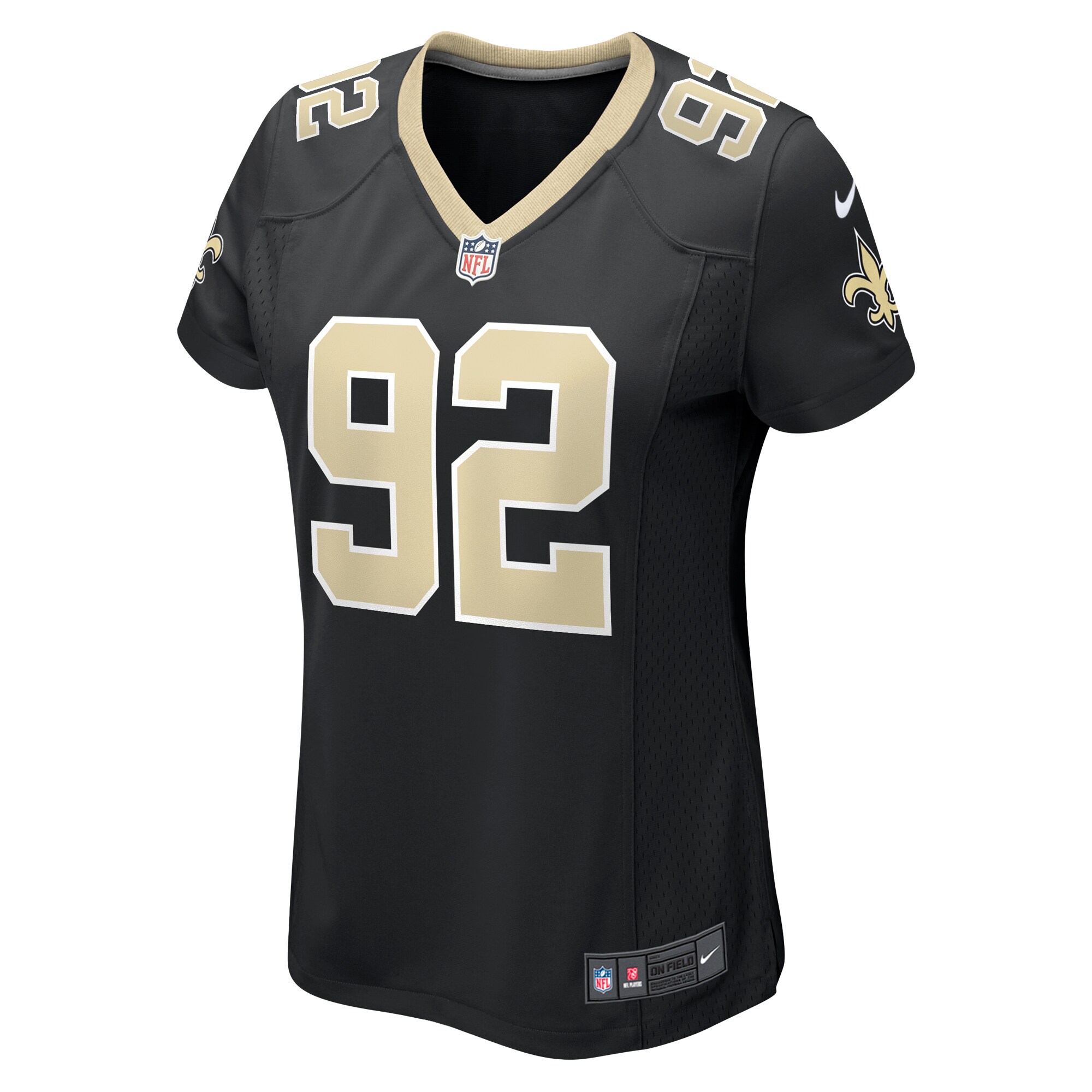 Tanoh Kpassagnon New Orleans Saints  Women's Game Player Jersey - Black