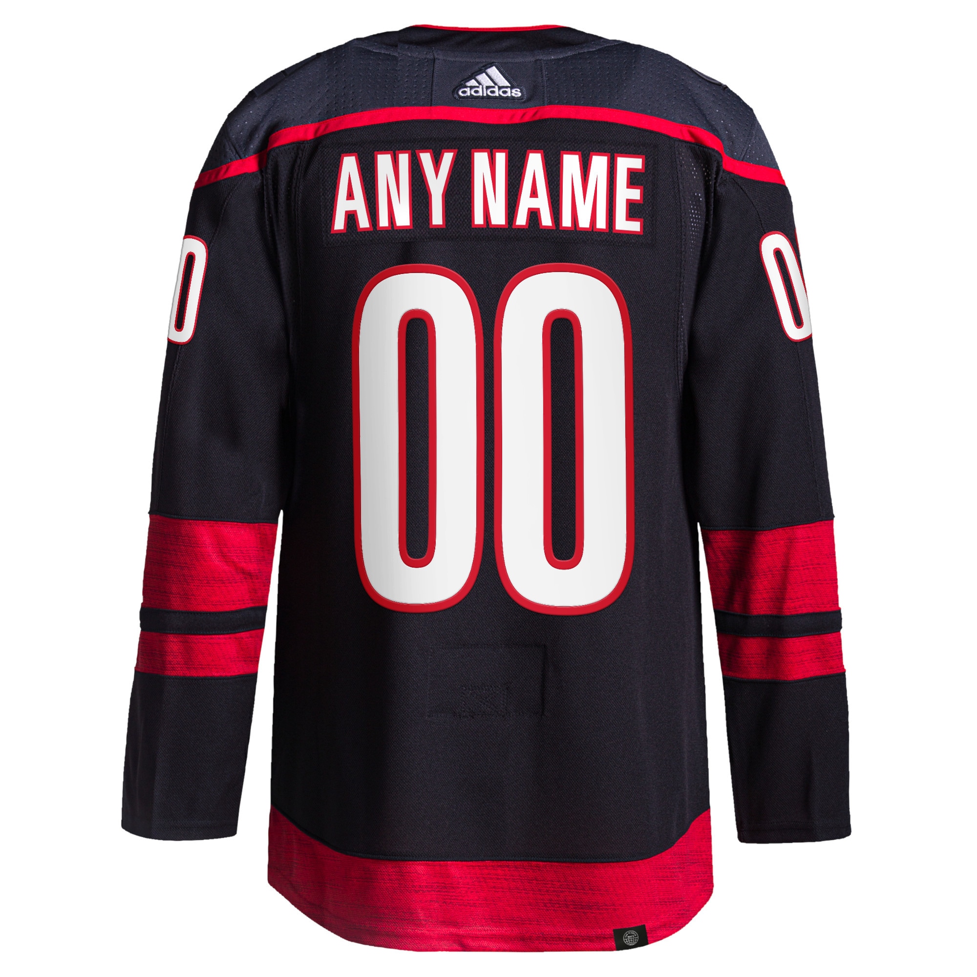 Carolina Hurricanes adidas  Home  Primegreen Authentic Custom Jersey - Black