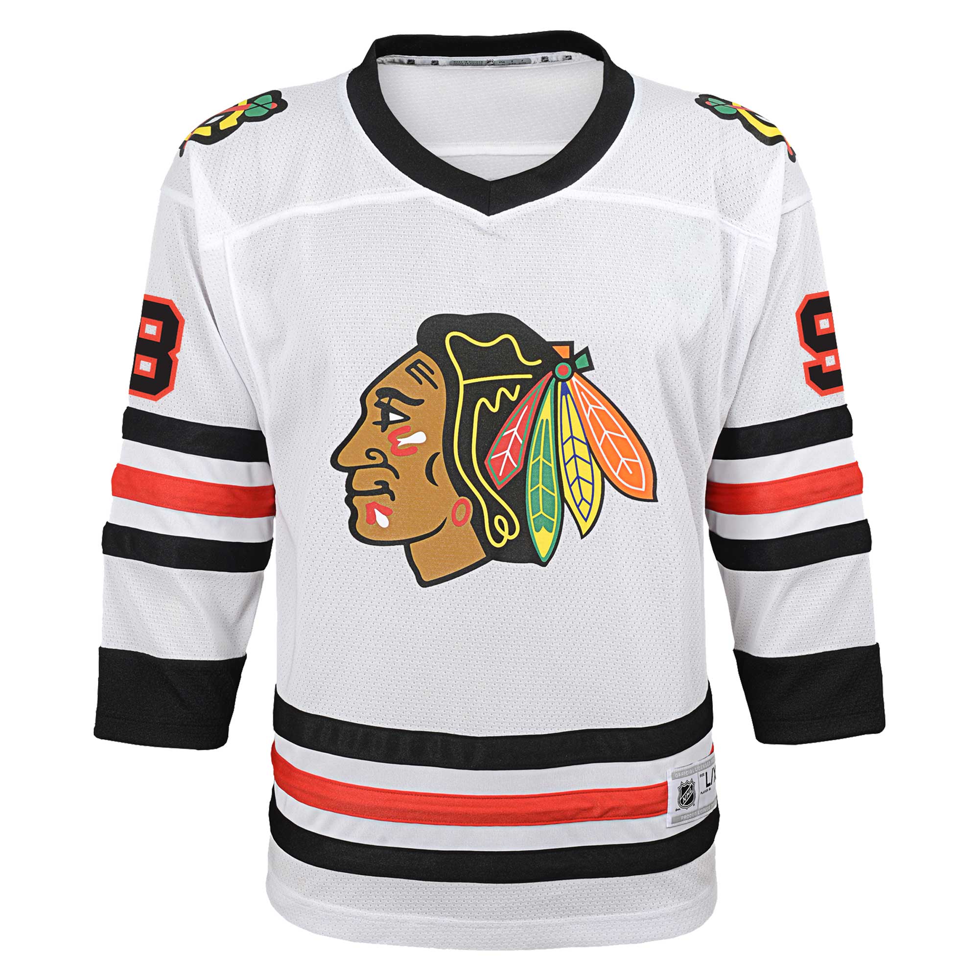 Connor Bedard Chicago Blackhawks Youth Away Replica Player Jersey - White
