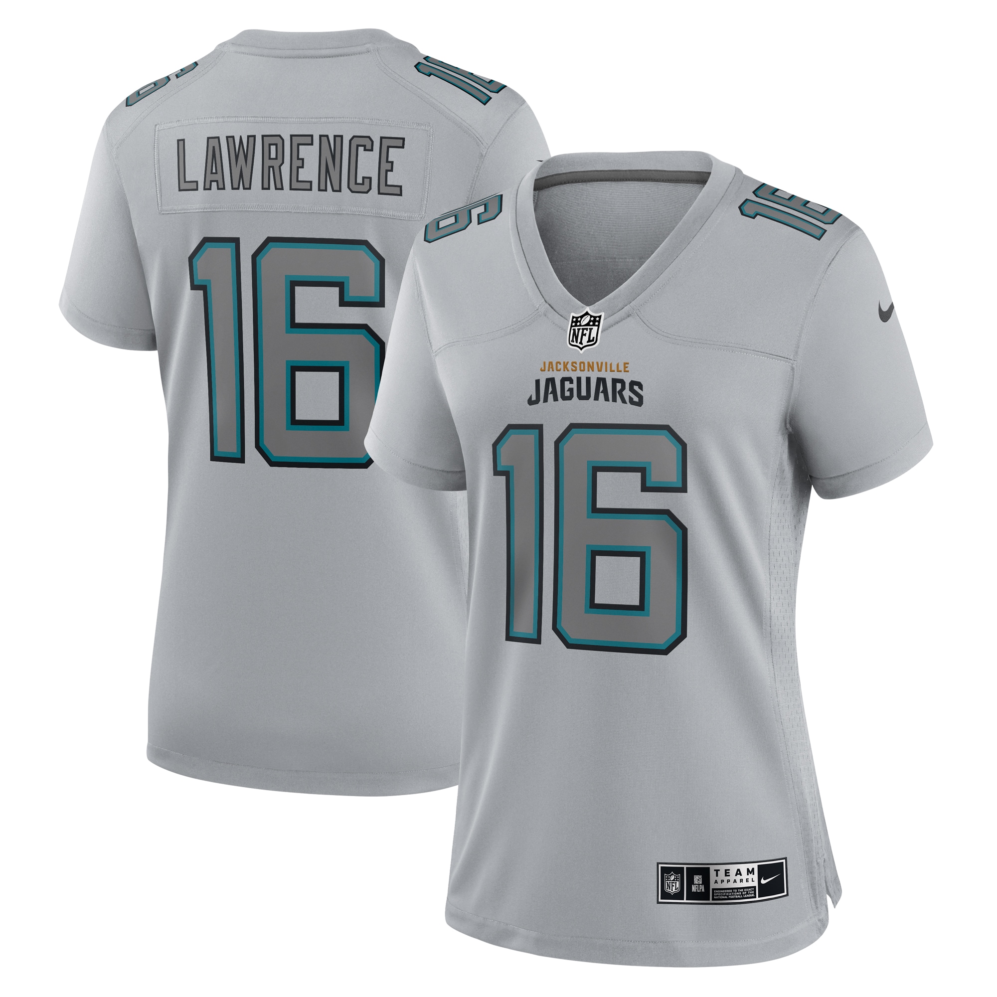 Trevor Lawrence Jacksonville Jaguars  Women's Atmosphere Fashion Game Jersey - Gray