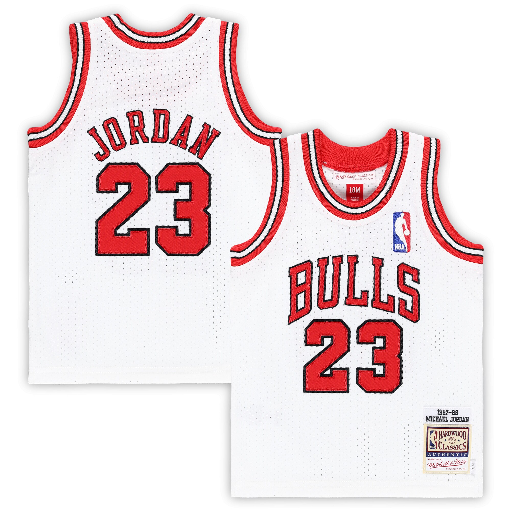 Michael Jordan Chicago Bulls Mitchell & Ness Infant 1997\/98 Hardwood Classics Authentic Jersey - White