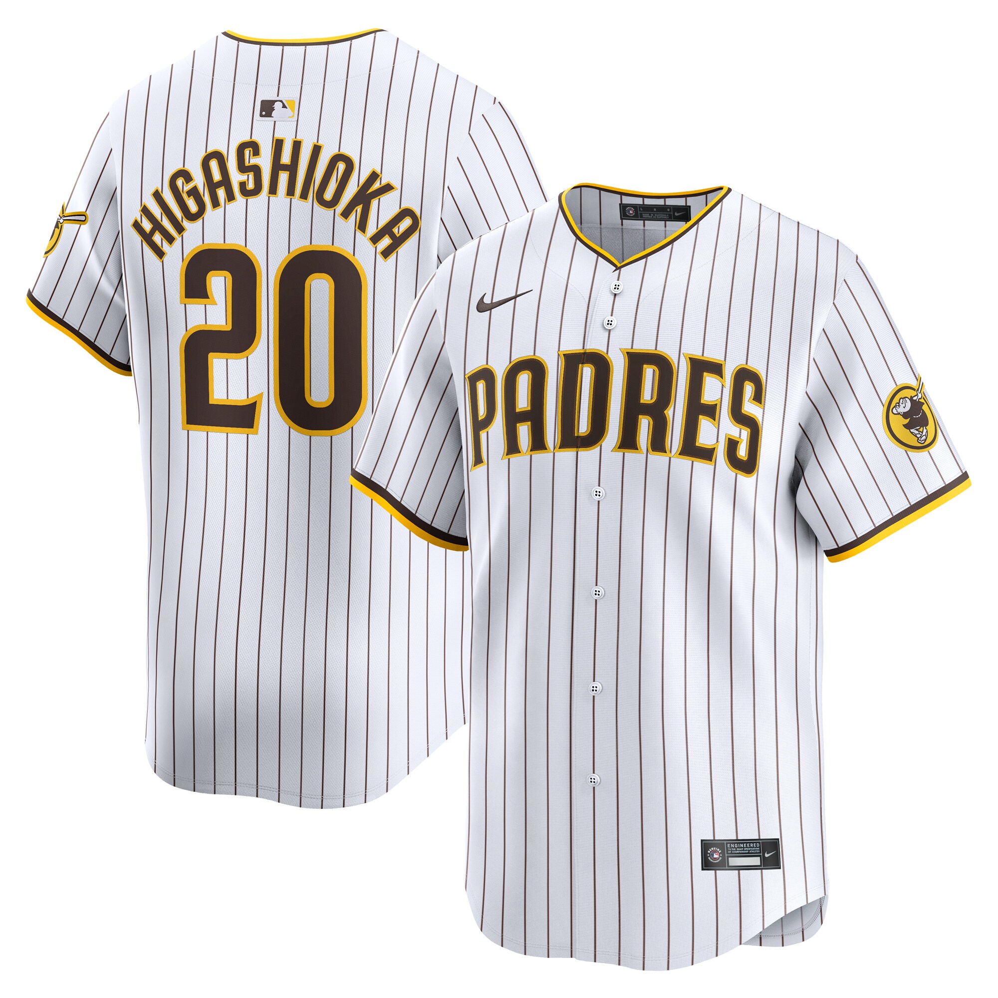 Kyle Higashioka San Diego Padres  Home Limited Player Jersey - White