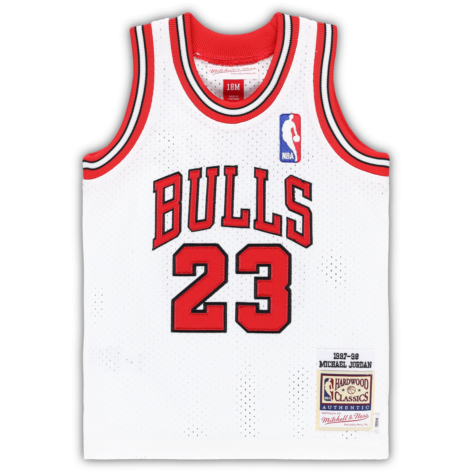 Michael Jordan Chicago Bulls Mitchell & Ness Infant 1997\/98 Hardwood Classics Authentic Jersey - White
