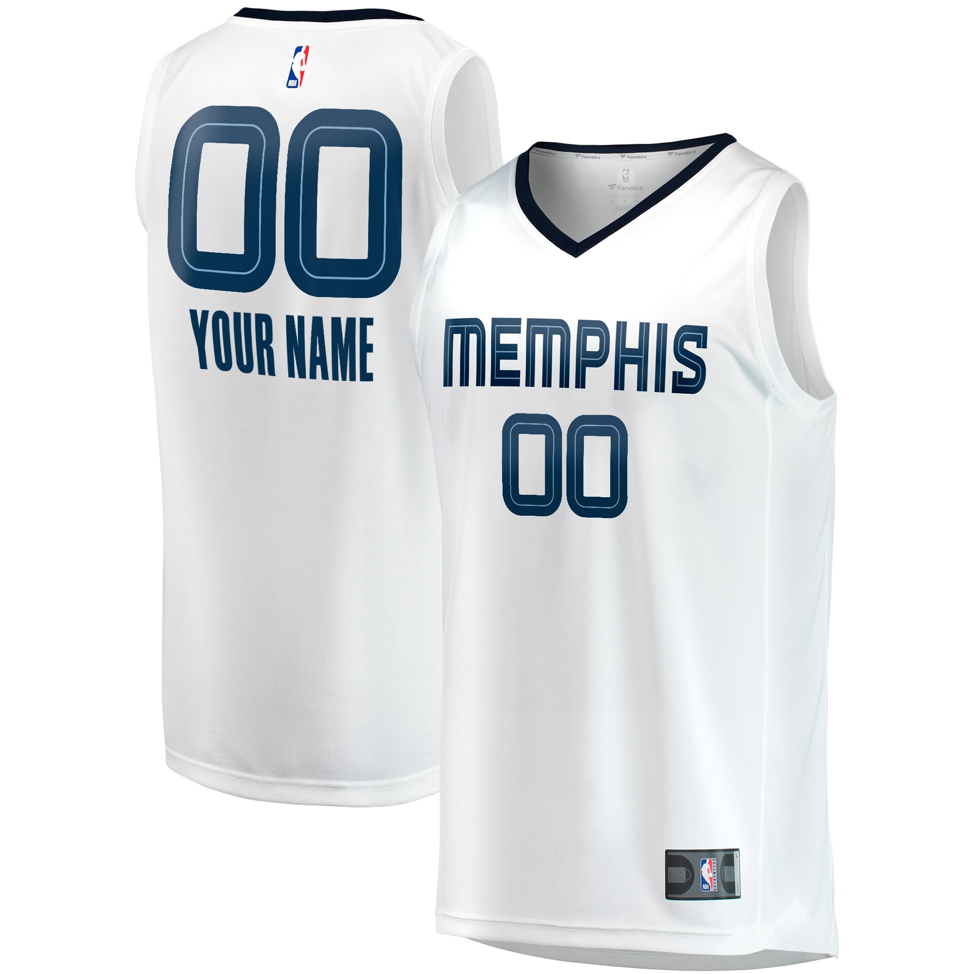 Memphis Grizzlies Fanatics Youth Fast Break Replica Custom Jersey ...