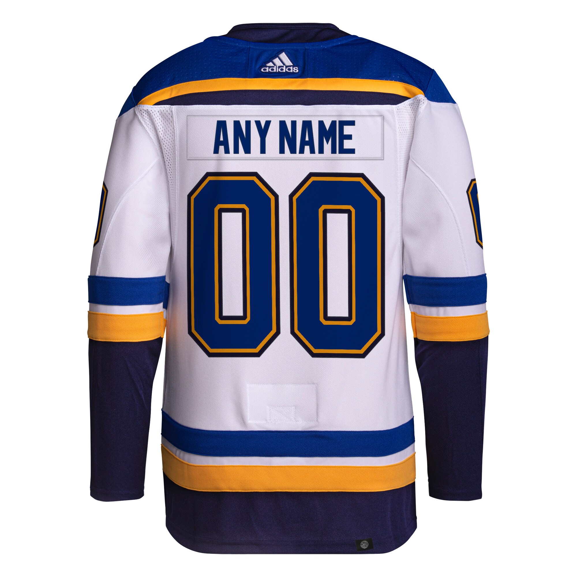 St. Louis Blues adidas  Away  Primegreen Authentic Custom Jersey - White