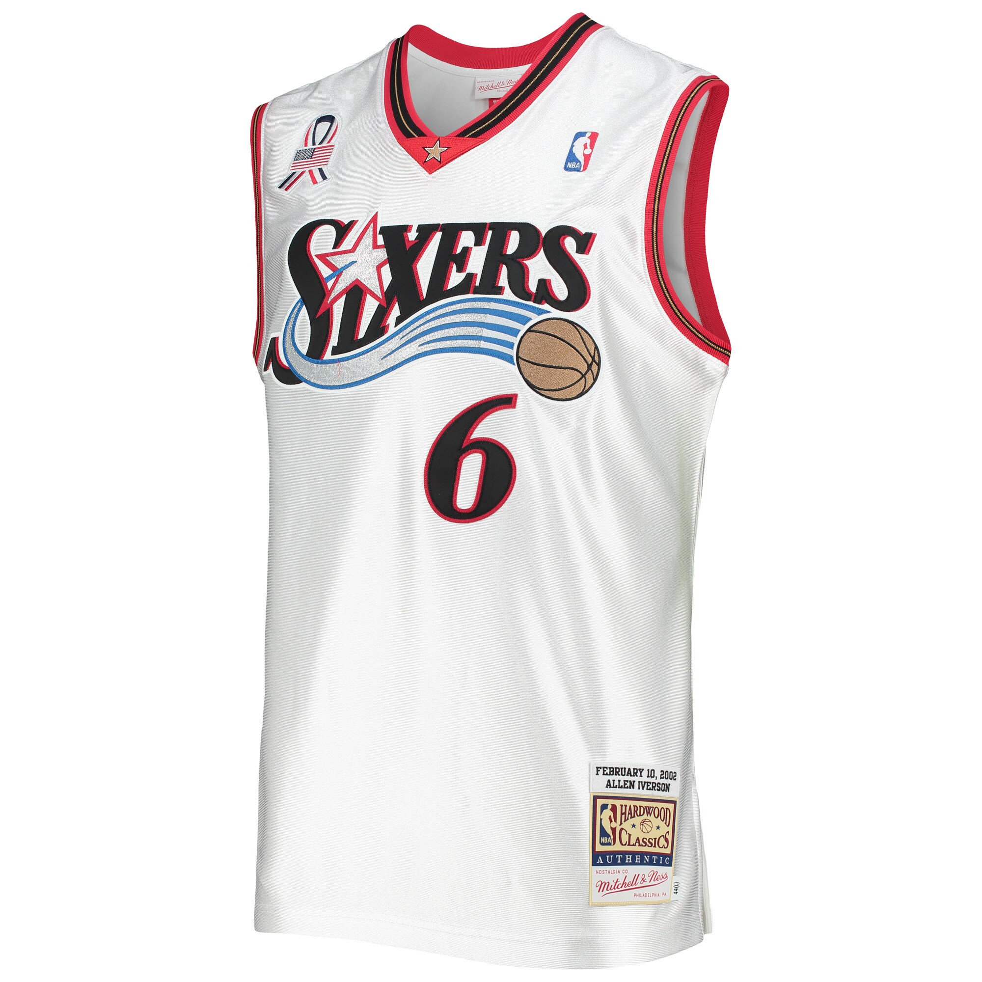 Allen Iverson Eastern Conference Mitchell & Ness Hardwood Classics 2002 NBA All-Star Game Authentic Jersey - White