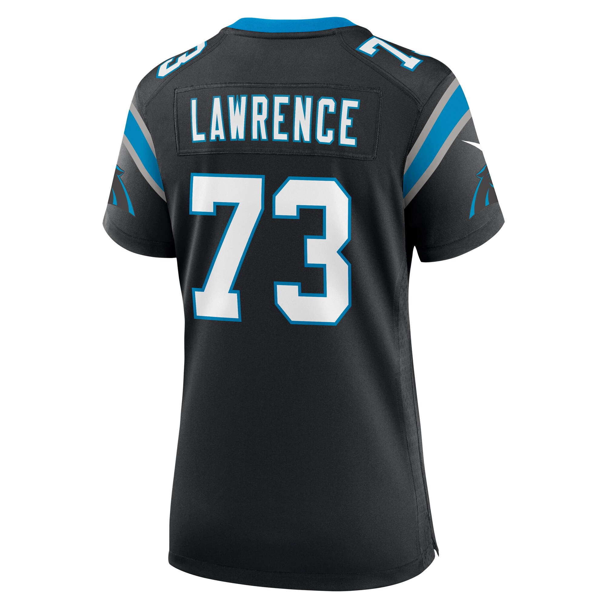 Rashard Lawrence Carolina Panthers  Women's  Game Jersey -  Black