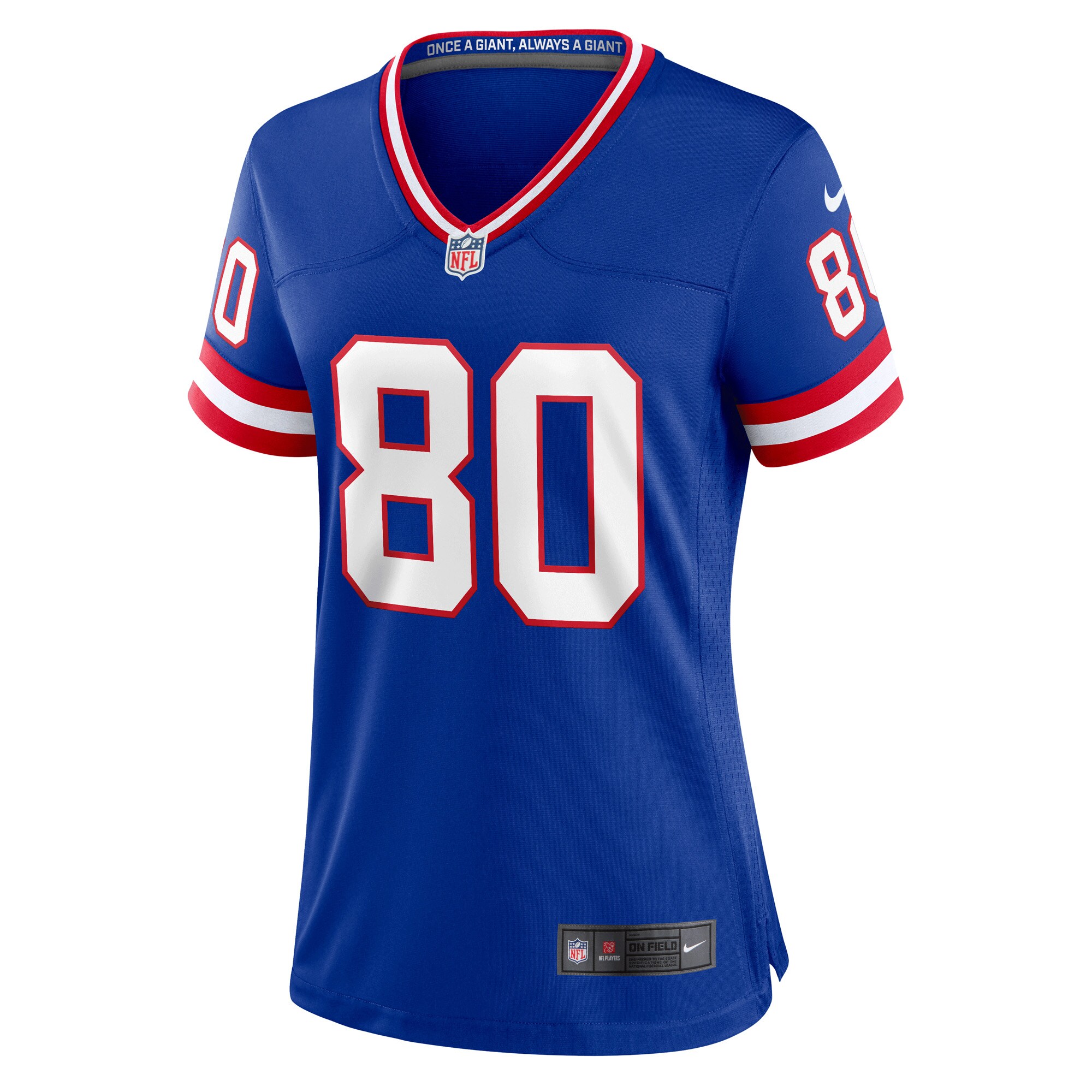 Jeremy Shockey New York Giants  Women's Classic Retired Player Game Jersey - Royal