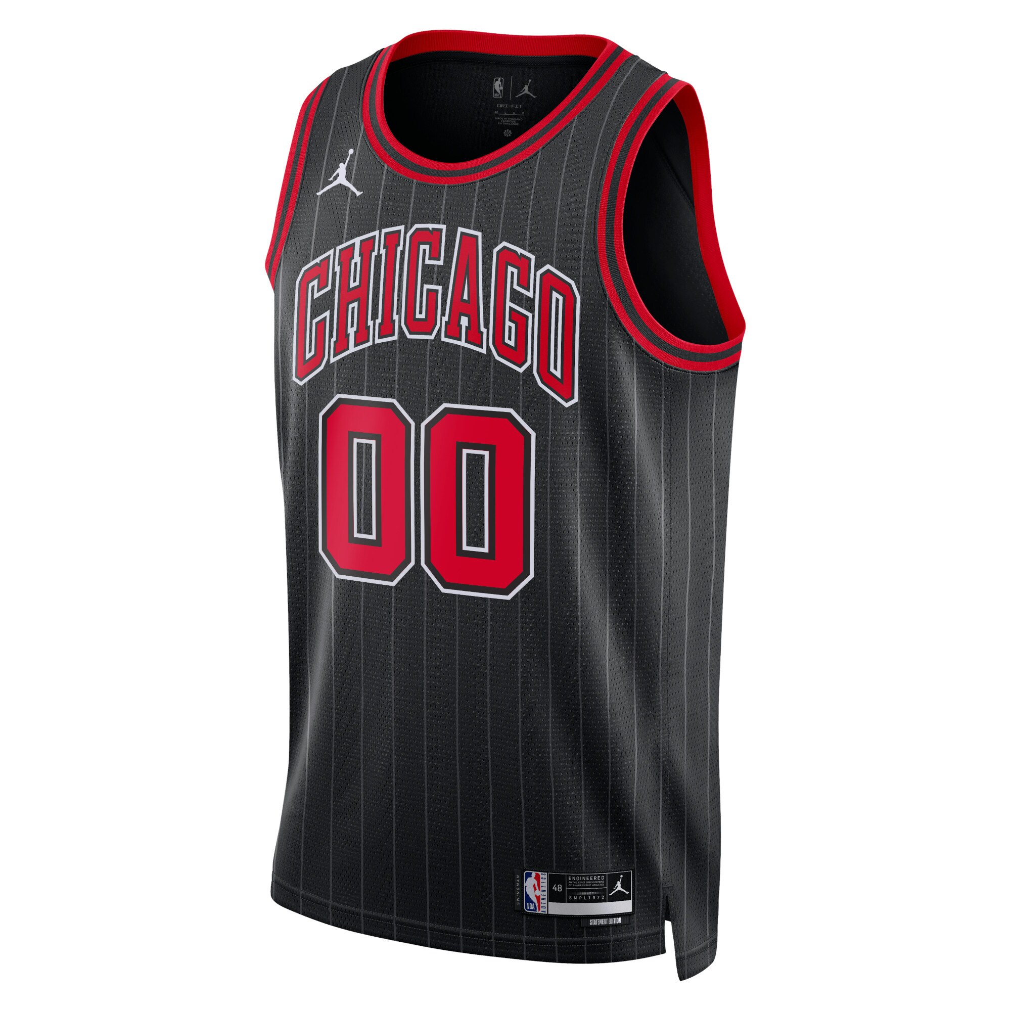 Chicago Bulls Jordan Brand Unisex 2022\/23 Swingman Custom Jersey - Statement Edition - Black
