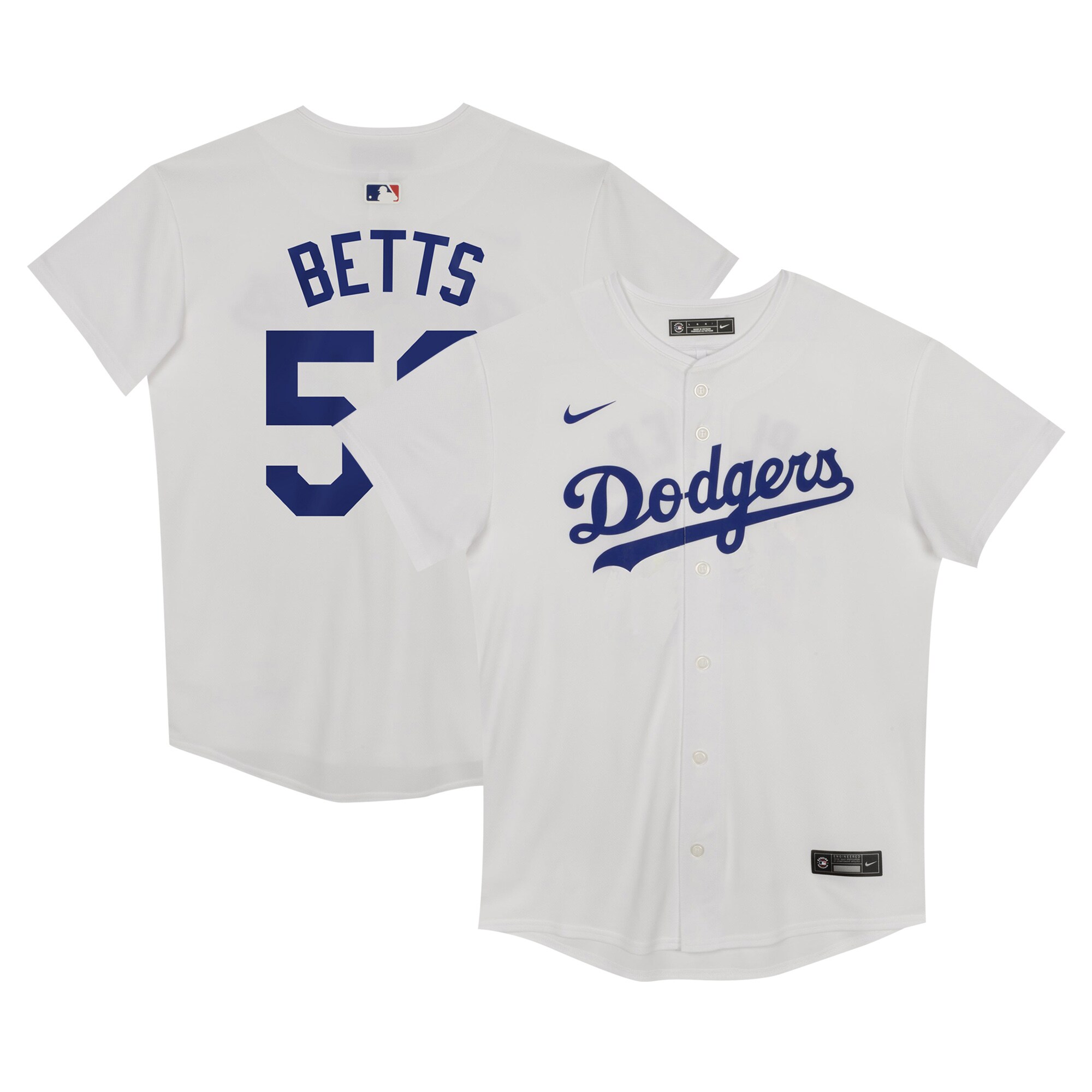Mookie Betts Los Angeles Dodgers  Preschool Home Game Jersey - White