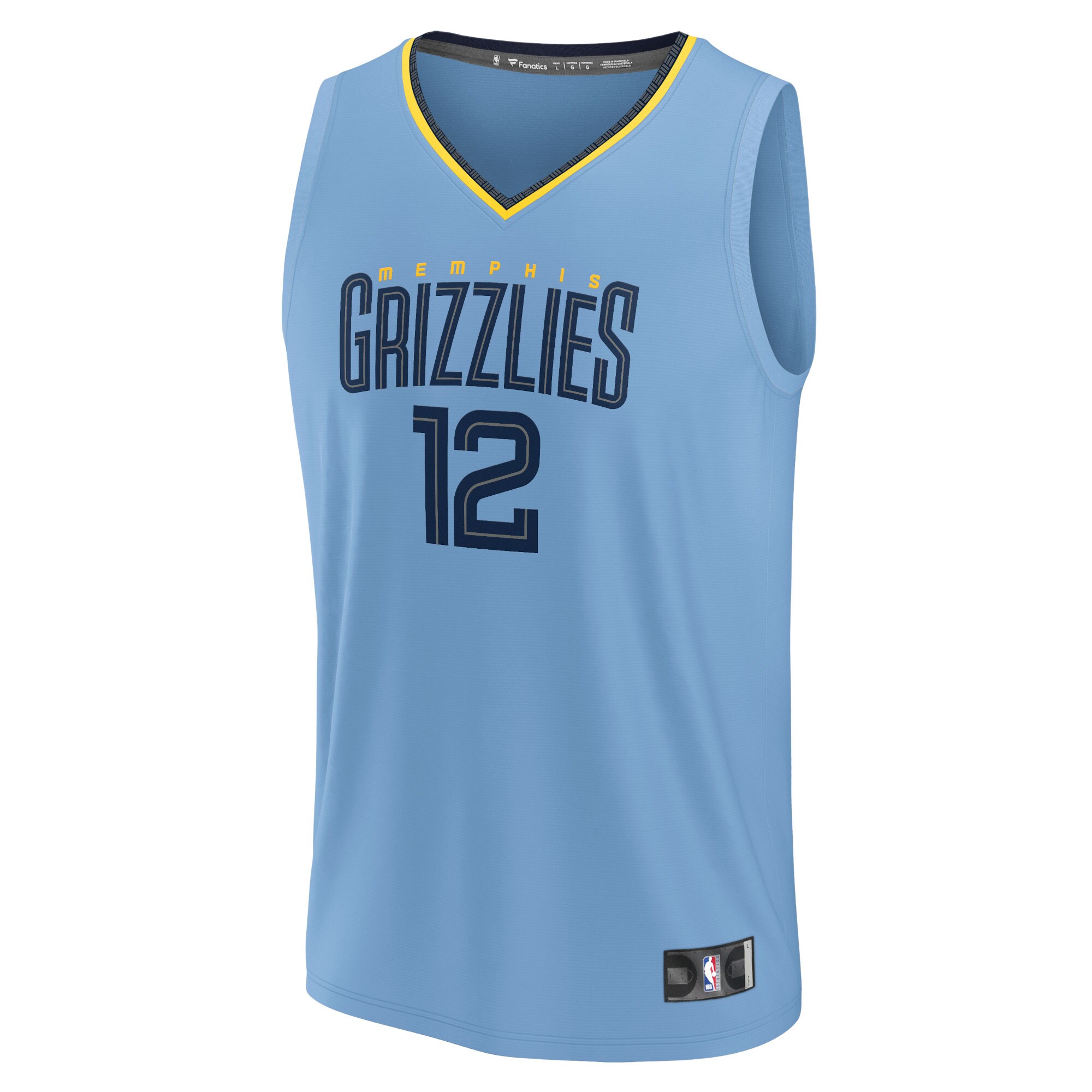 Ja Morant Memphis Grizzlies Fanatics Fast Break Replica Player Jersey - Statement Edition - Light Blue