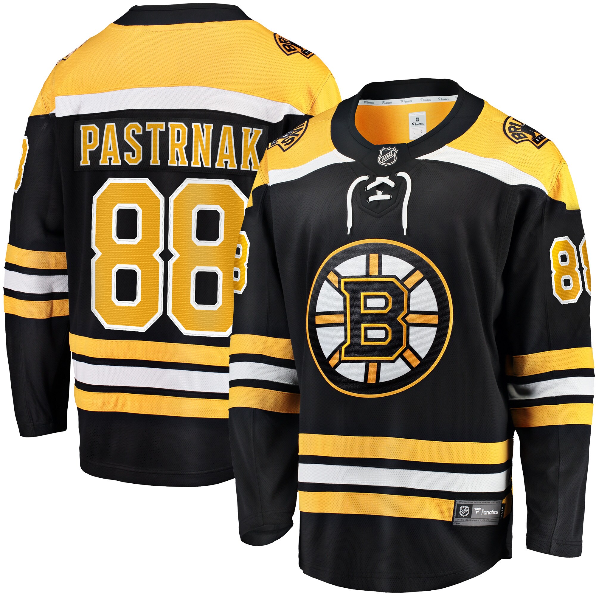 David Pastrnak Boston Bruins Fanatics Home Breakaway Jersey - Black