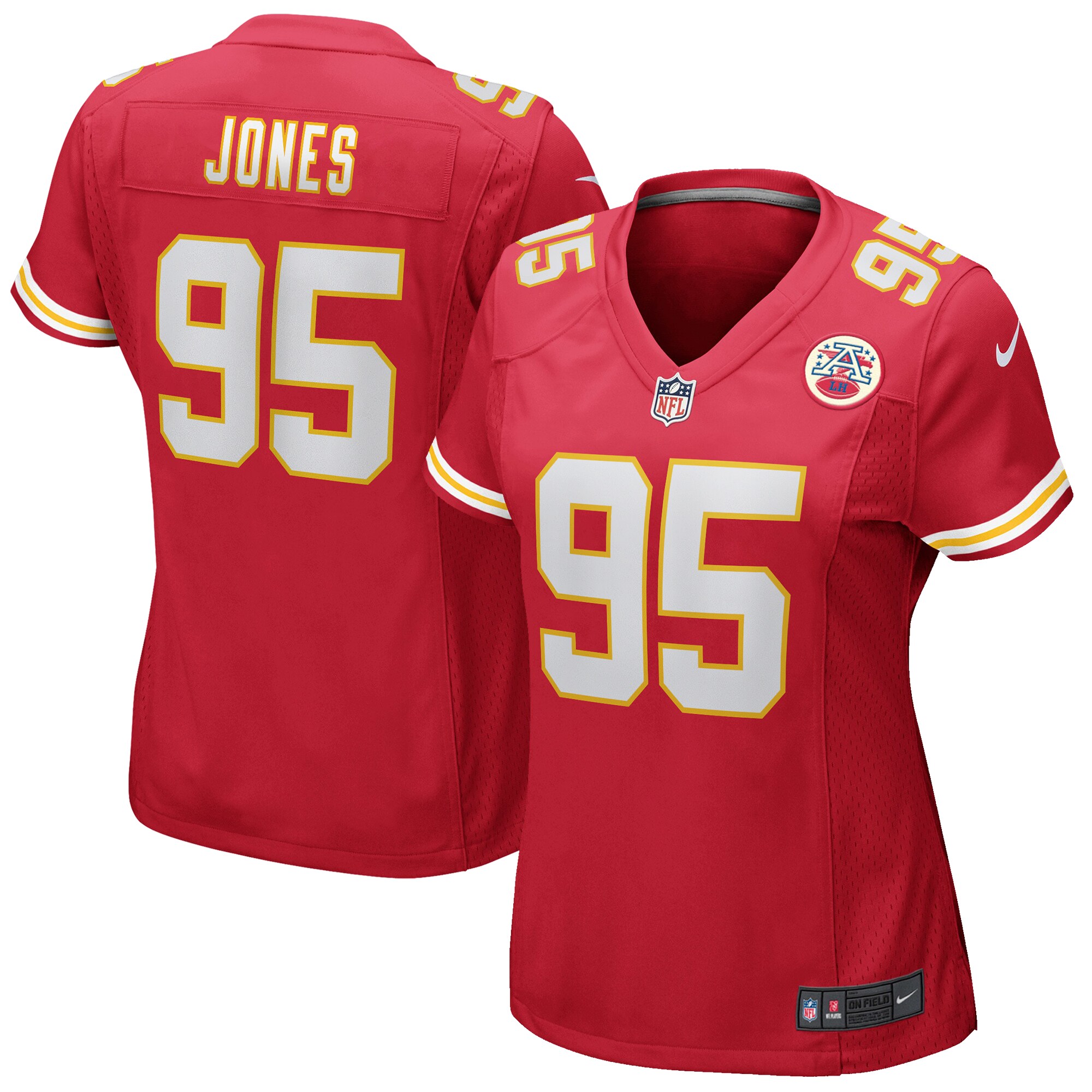 Chris Jones Kansas City Chiefs  Women's Game Jersey - Red