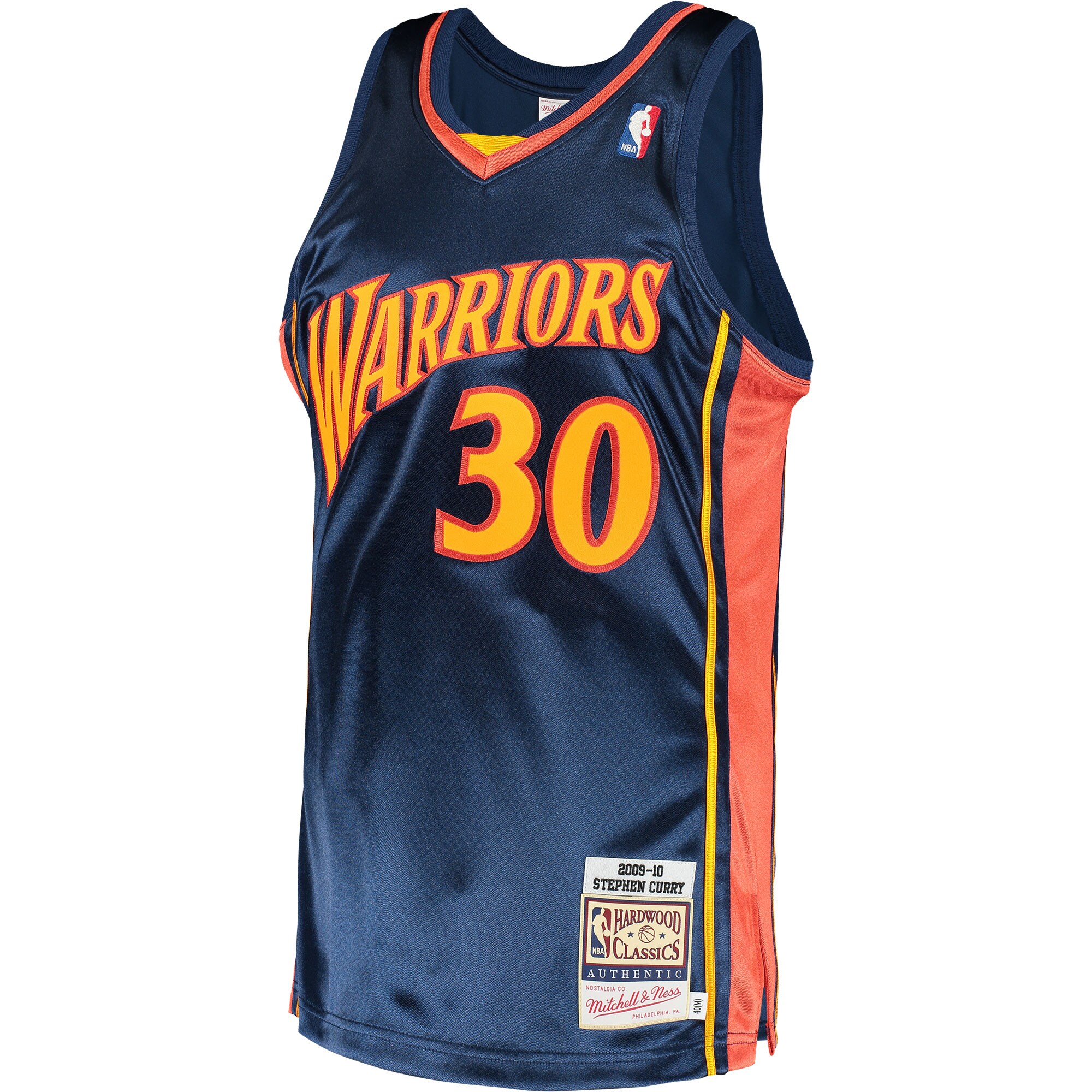 Stephen Curry Golden State Warriors Mitchell & Ness 2009\/10 Hardwood Classics Authentic Jersey - Navy