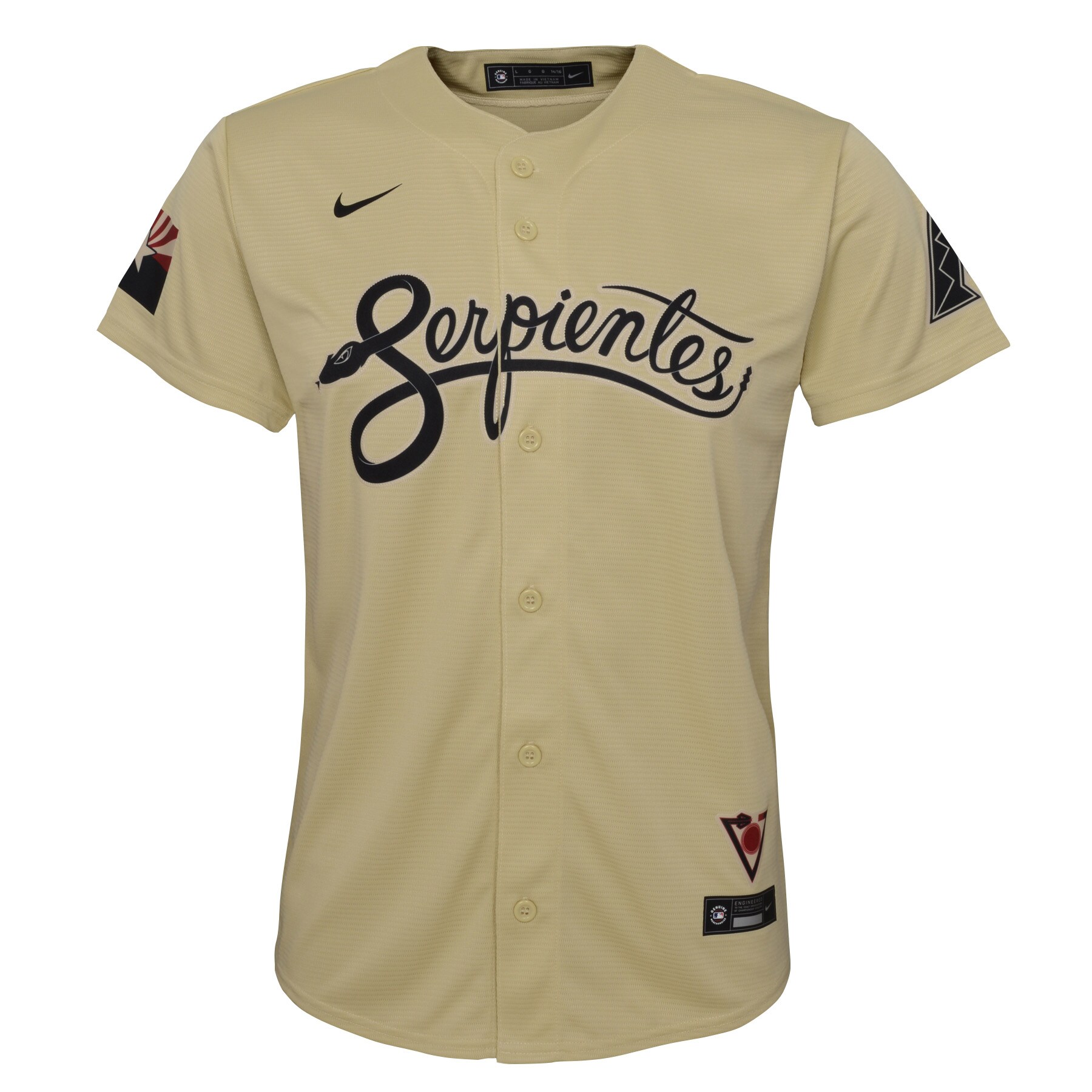 Madison Bumgarner Arizona Diamondbacks  Youth City Connect Replica Player Jersey - Sand