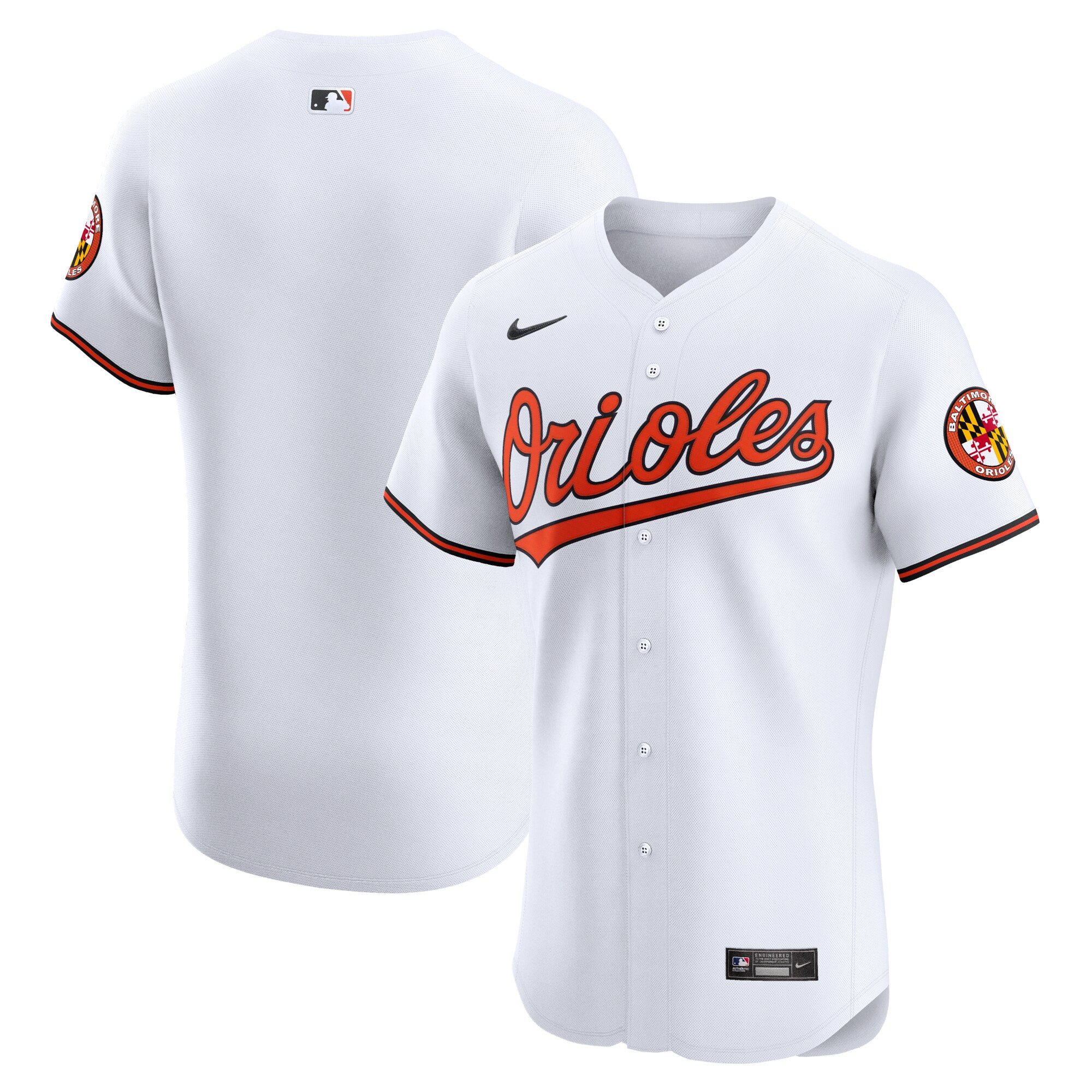 Baltimore Orioles  Home Elite Jersey - White