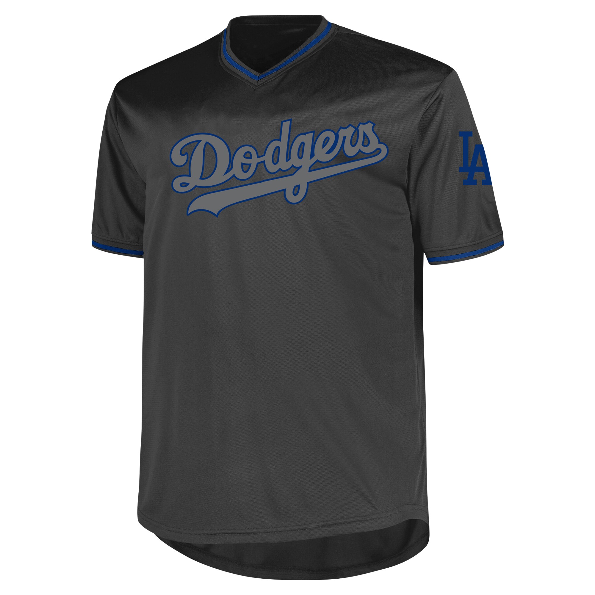 Los Angeles Dodgers Profile Big & Tall Pop Fashion Jersey - Charcoal