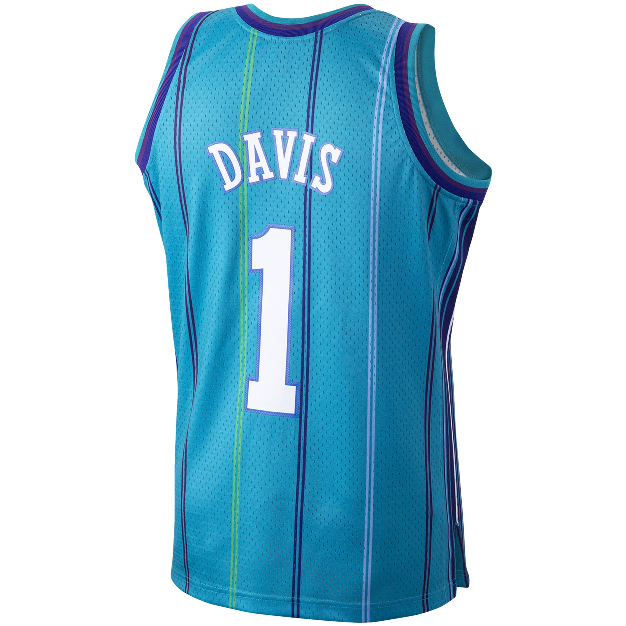 Baron Davis Charlotte Hornets Mitchell & Ness 1999\/00 Hardwood Classics Swingman Jersey - Teal