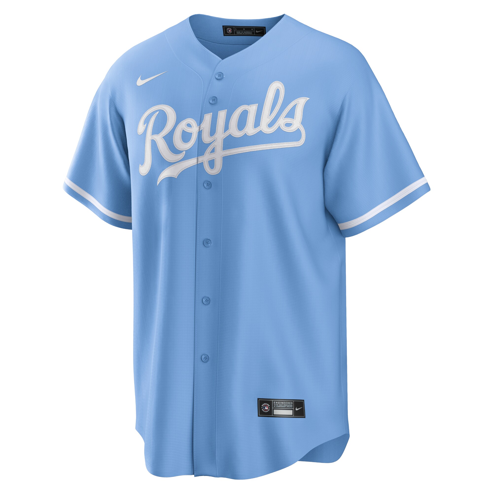 Kansas City Royals  Alternate Replica Team Logo Jersey - Light Blue