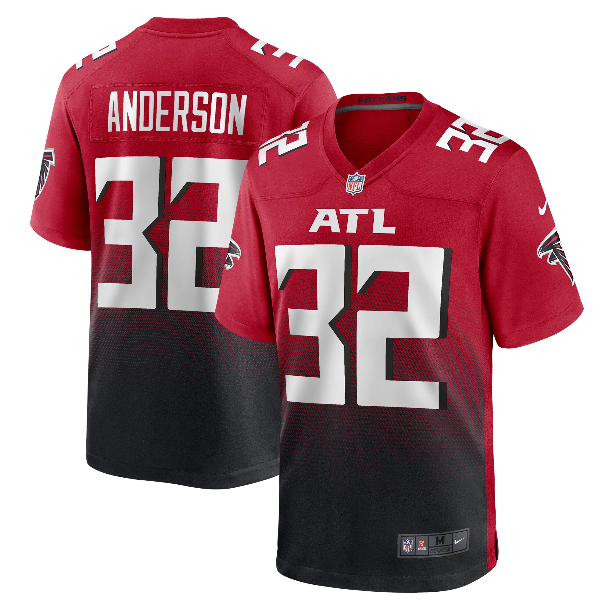 Jamal Anderson Atlanta Falcons  Retired Player Alternate Game Jersey - Red