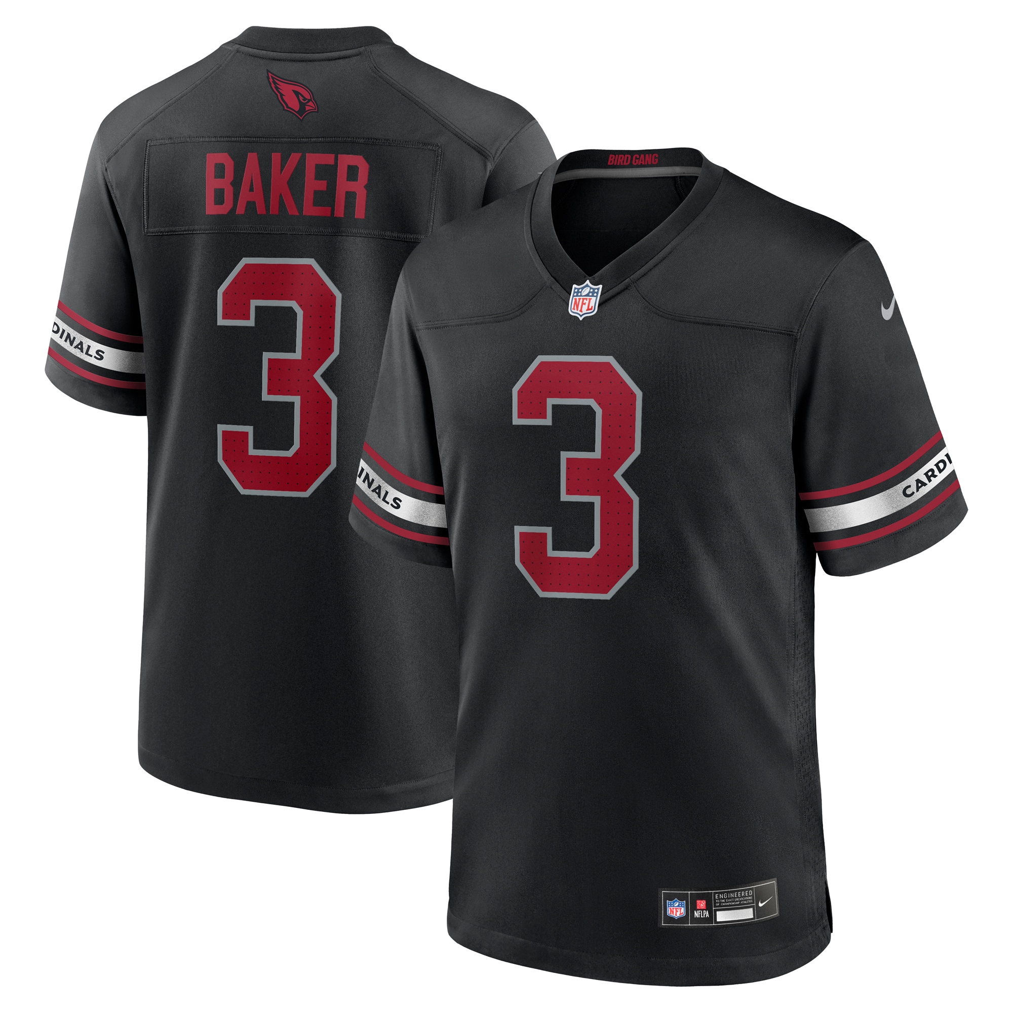 Budda Baker Arizona Cardinals  Game Jersey - Black