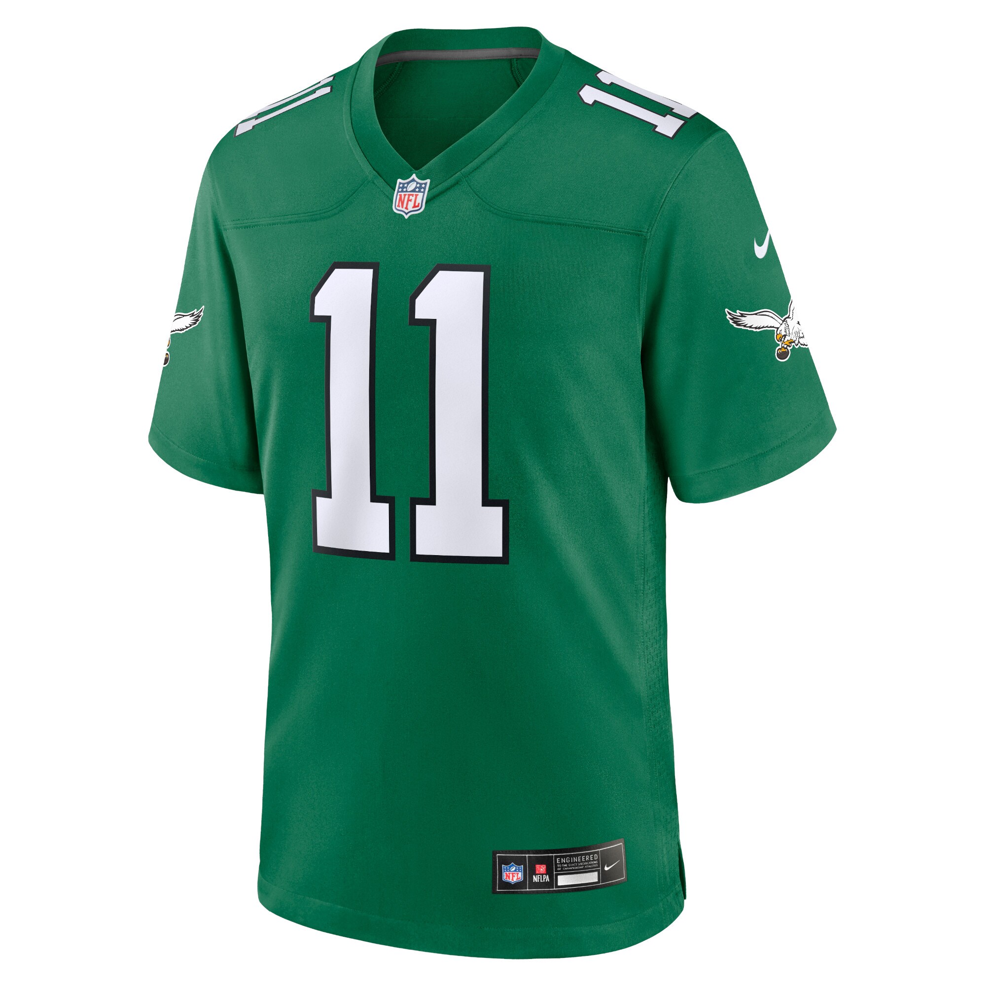 A.J. Brown Philadelphia Eagles  Alternate Game Player Jersey - Kelly Green