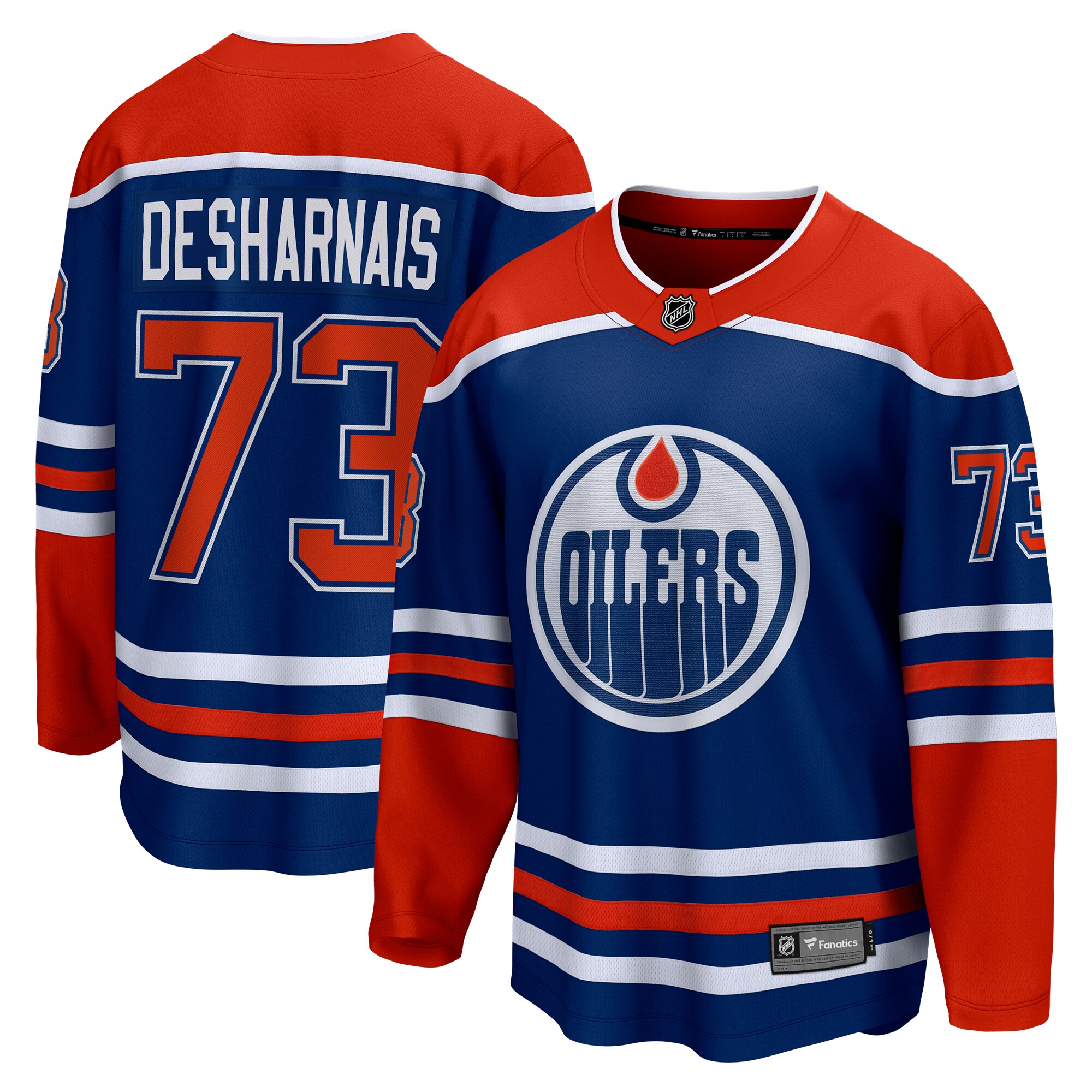 Vincent Desharnais Edmonton Oilers Fanatics Home Premier Breakaway Player Jersey - Royal