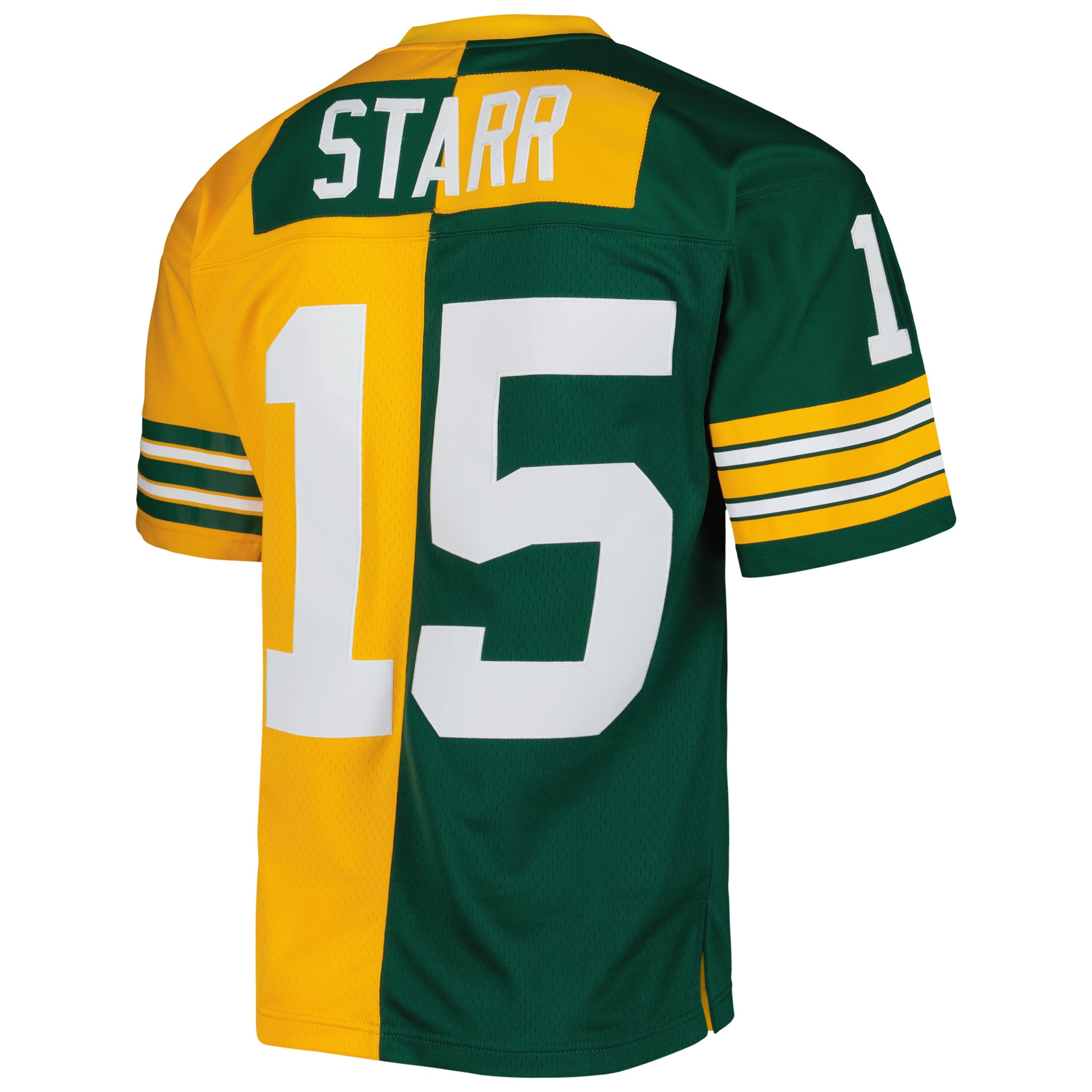 Bart Starr Green Bay Packers Mitchell & Ness 1969 Split Legacy Replica Jersey - Green\/Gold