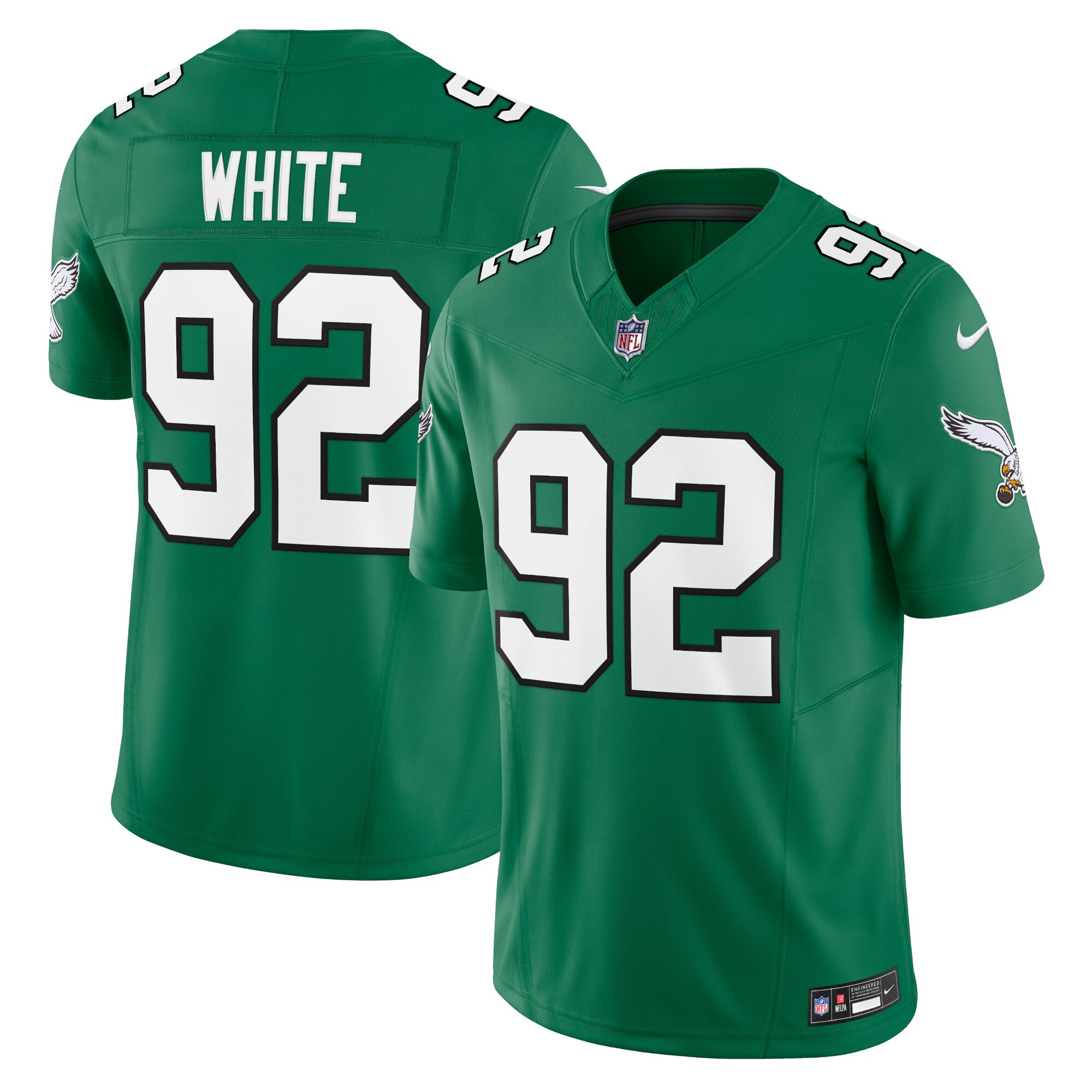 Reggie White Philadelphia Eagles  Alternate Vapor F.U.S.E. Limited Jersey - Kelly Green