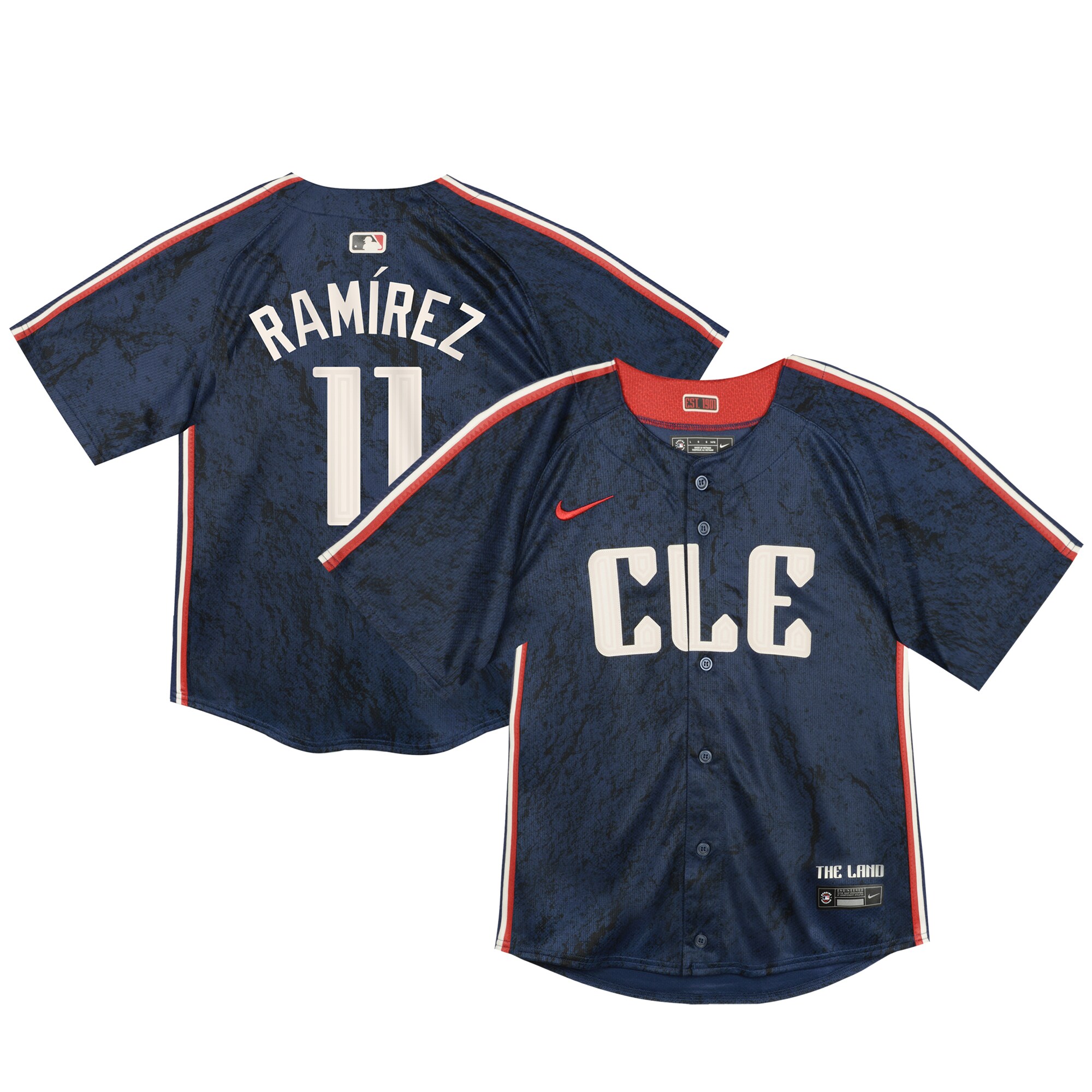 Jose Ramirez Cleveland Guardians  Toddler 2024 City Connect Limited Jersey - Navy