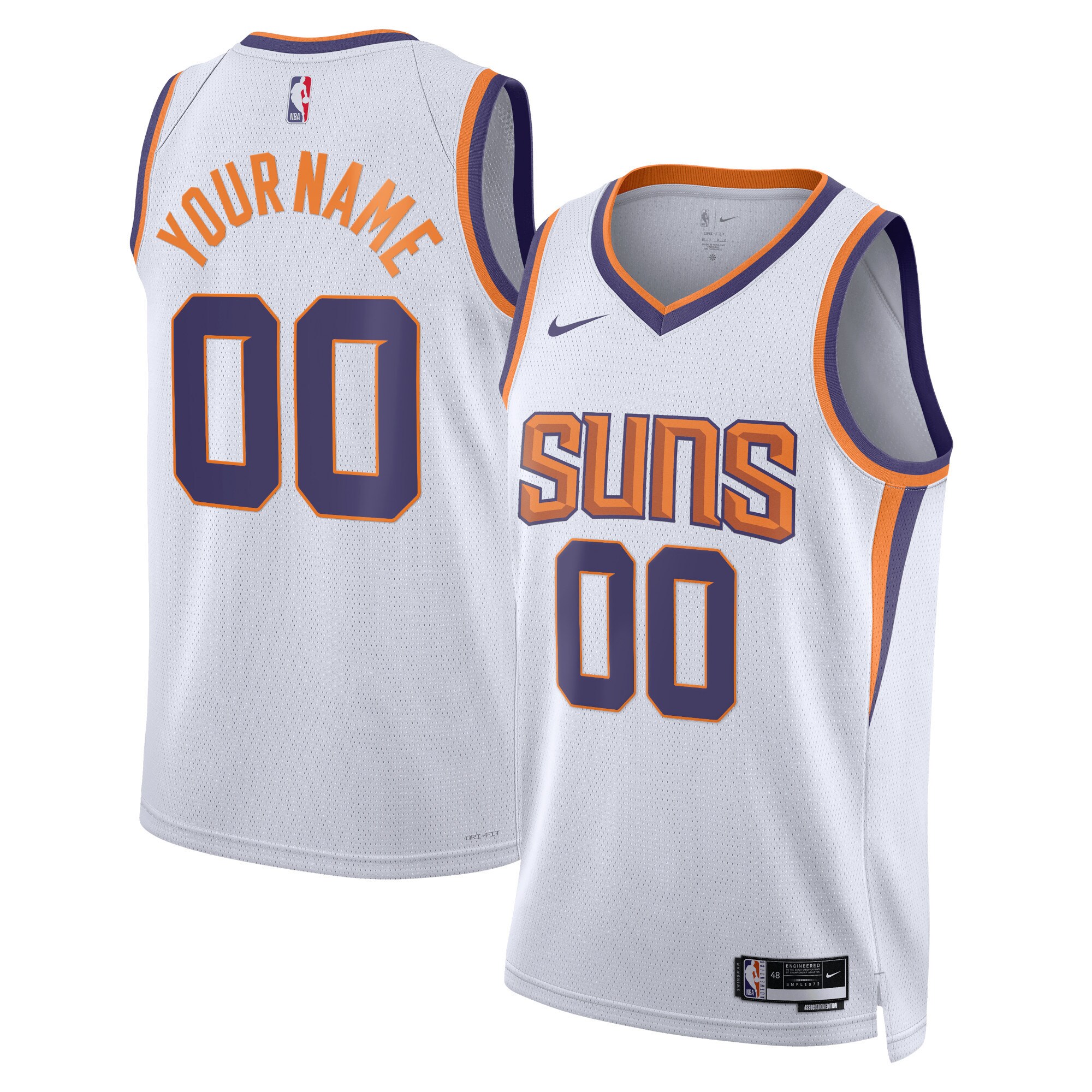 Phoenix Suns  Unisex 2022\/23 Swingman Custom Jersey White - Association Edition