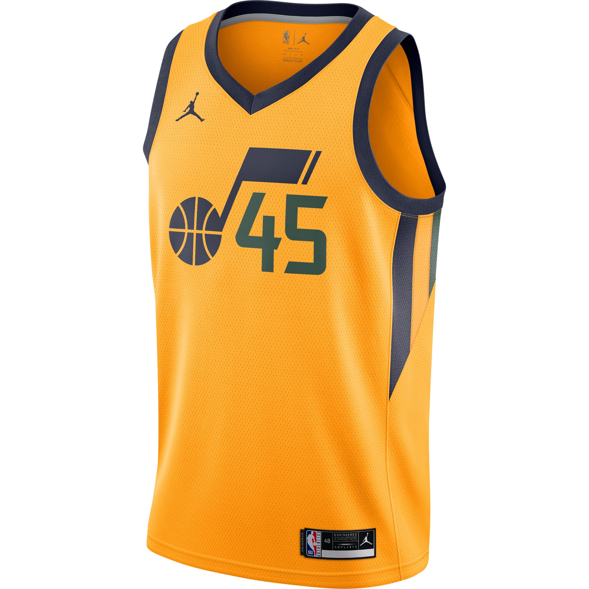 Donovan Mitchell Utah Jazz Jordan Brand 2020\/21 Swingman Jersey - Statement Edition - Gold