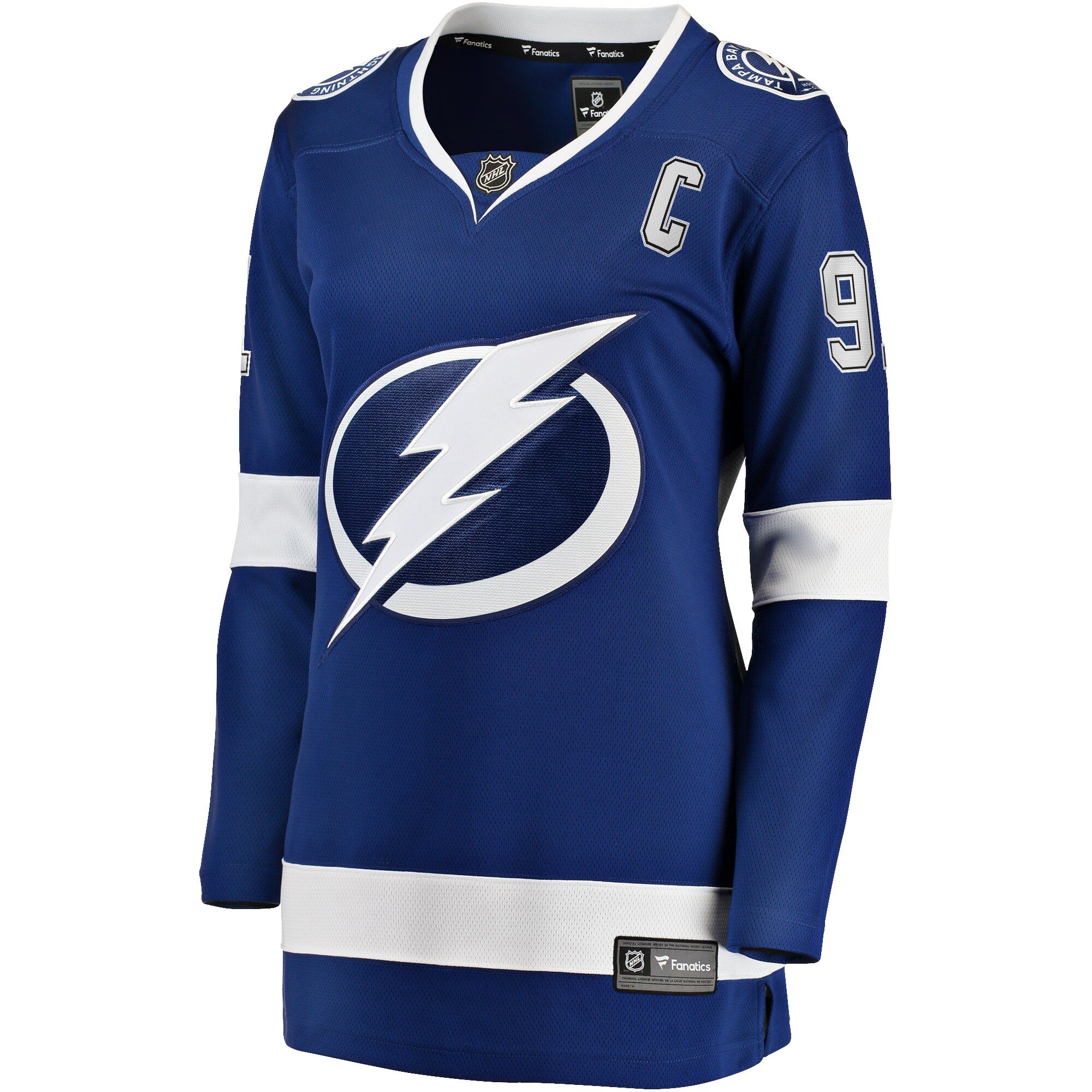 Steven Stamkos Tampa Bay Lightning Fanatics Women's Captain Patch Home Breakaway Player Jersey - Blue