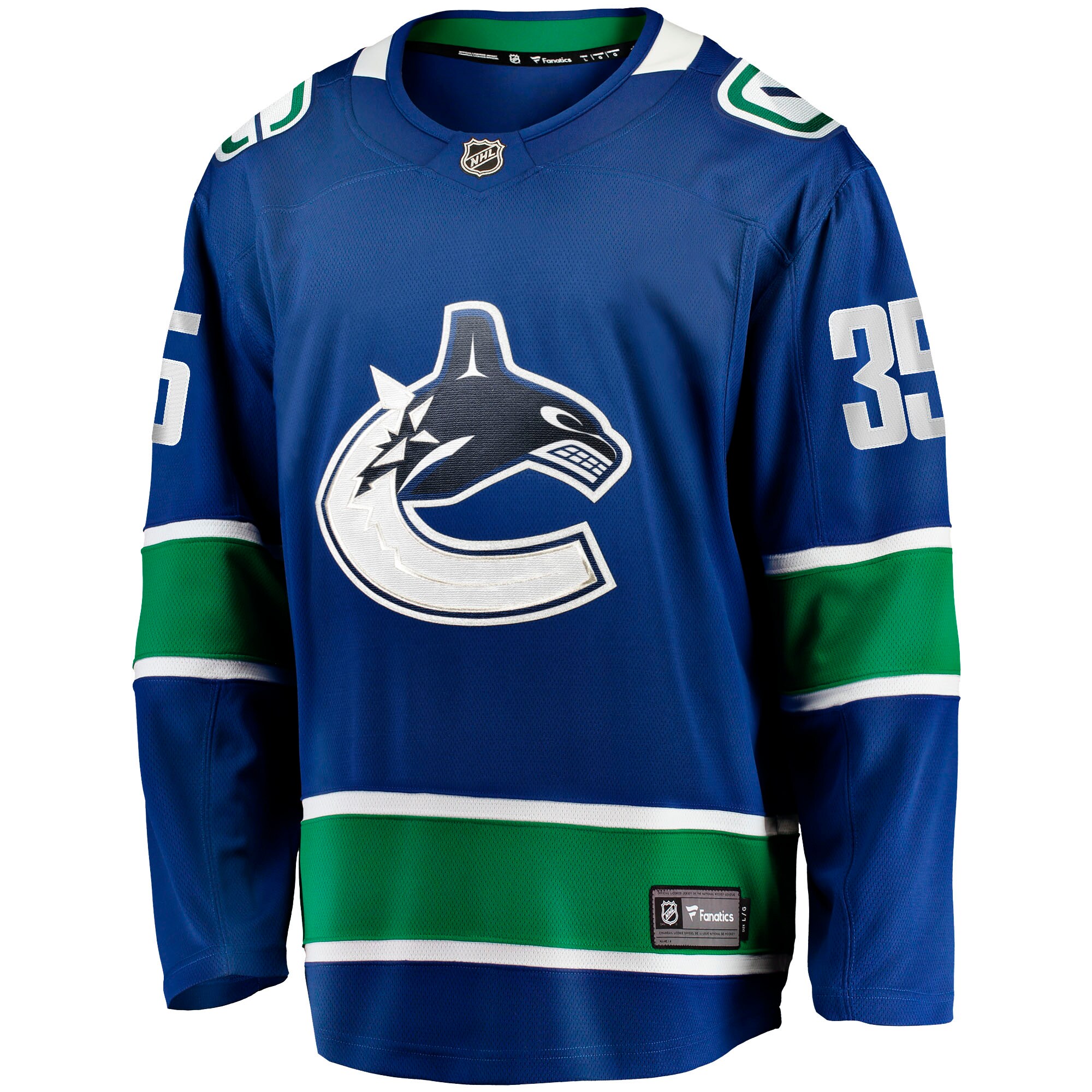 Thatcher Demko Vancouver Canucks Fanatics Home Breakaway Jersey - Blue