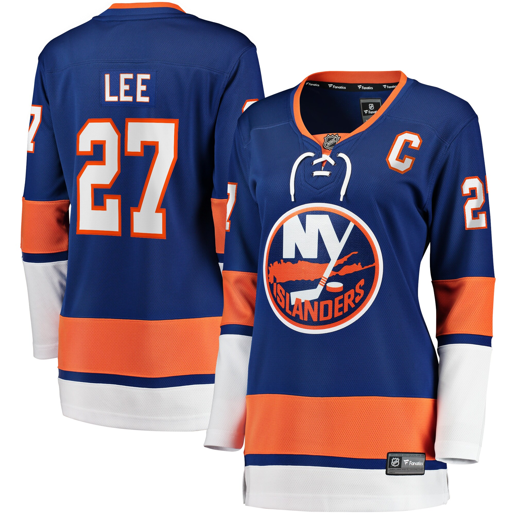 Anders Lee New York Islanders Fanatics Women's Home Captain Patch Breakaway Player Jersey - Royal
