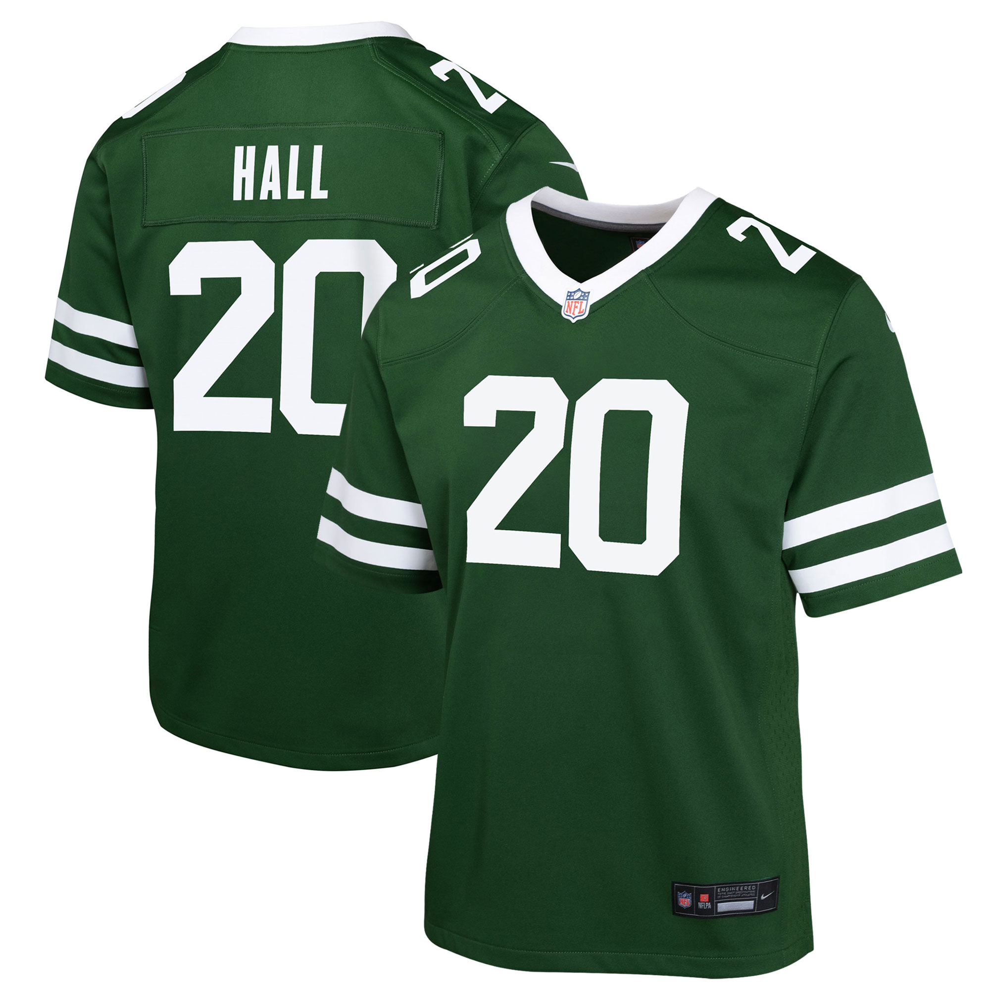 Breece Hall New York Jets  Youth Game Jersey - Legacy Green