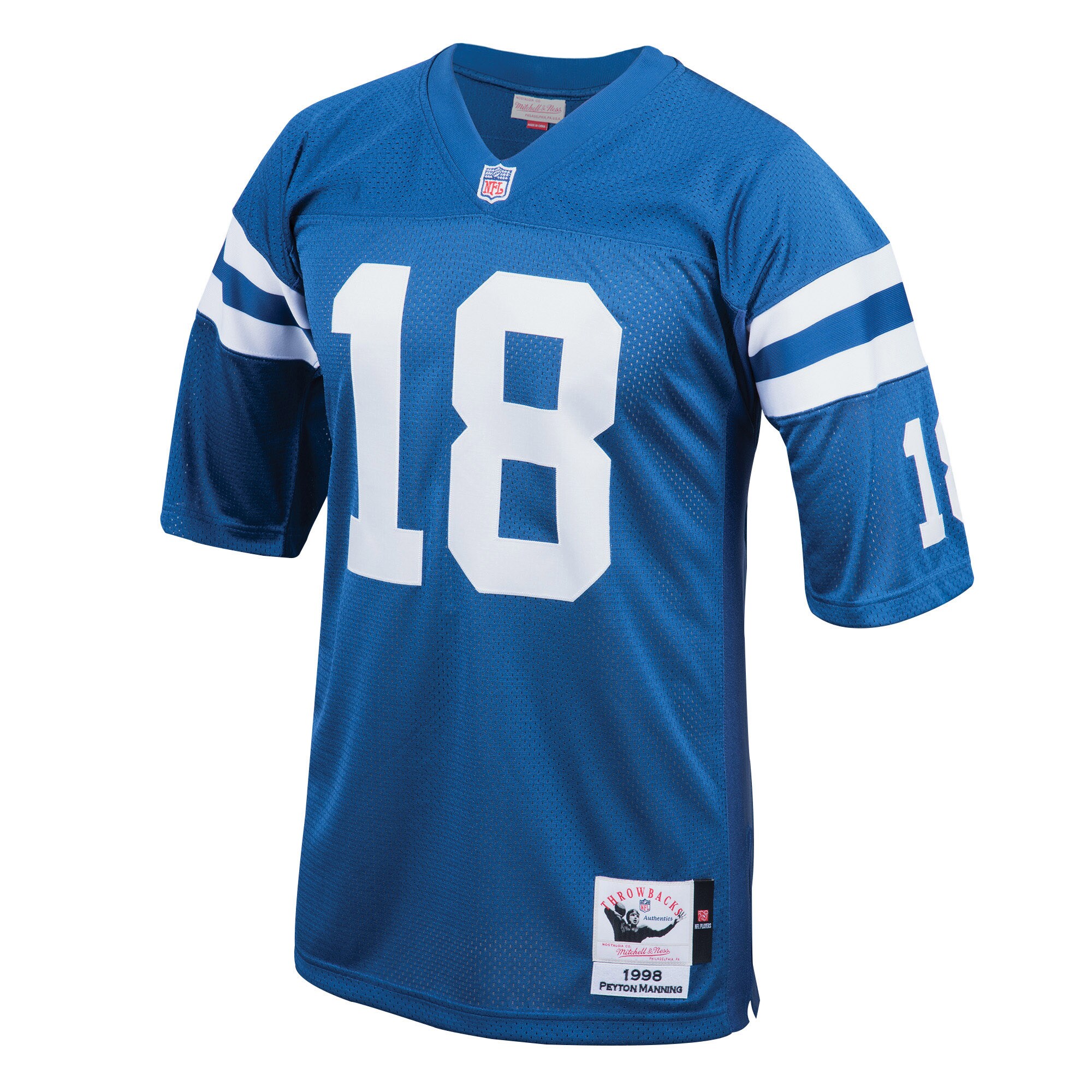 Peyton Manning Indianapolis Colts 1998 Mitchell & Ness Authentic Throwback Retired Player Jersey - Royal