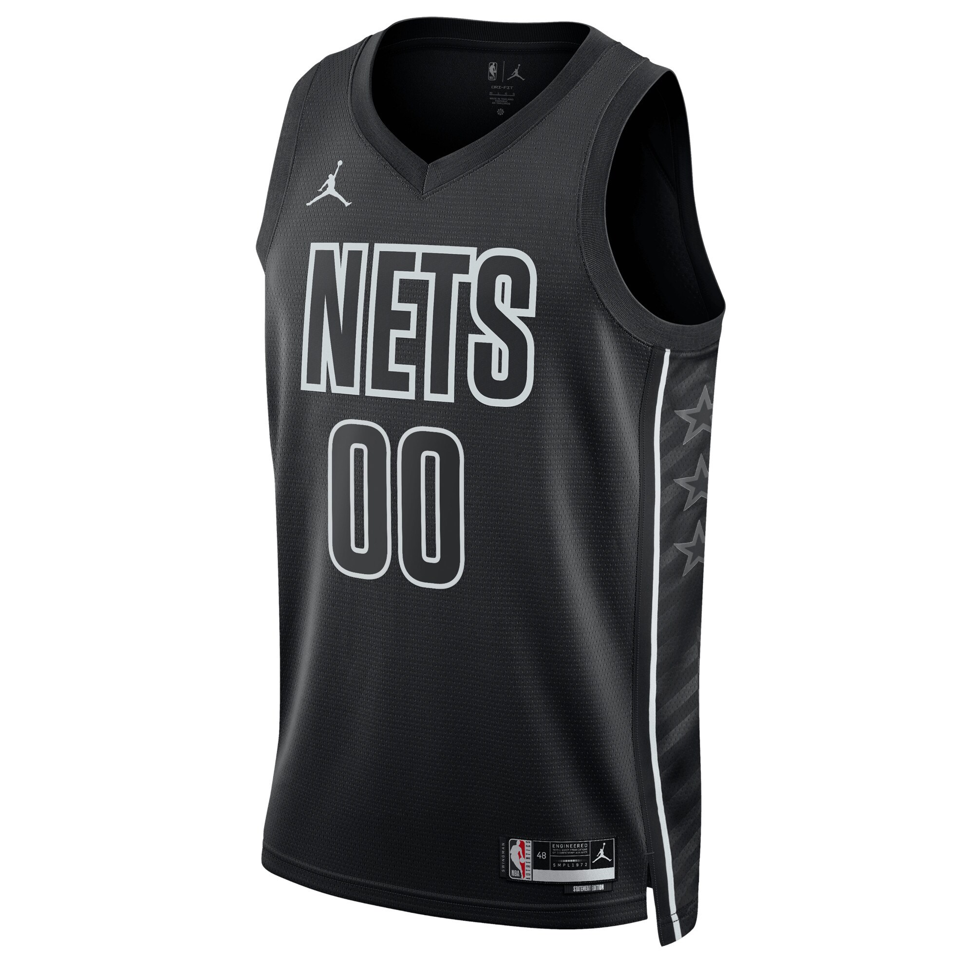 Brooklyn Nets Jordan Brand Unisex 2022\/23 Swingman Custom Jersey - Statement Edition - Black