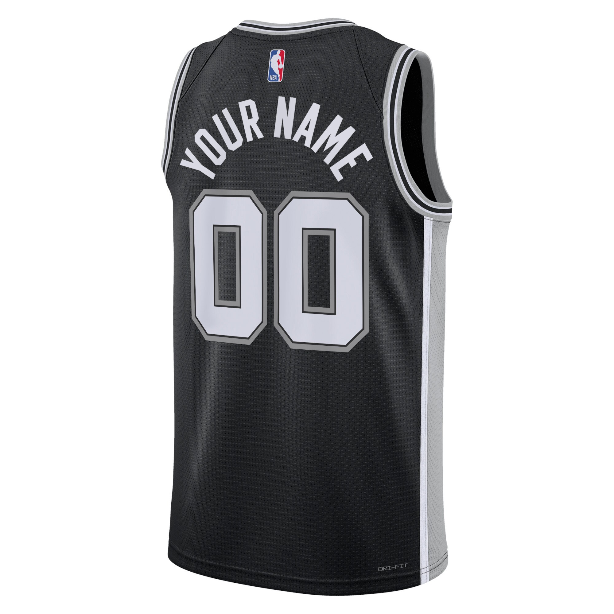 San Antonio Spurs  Unisex Swingman Custom Jersey Black - Icon Edition