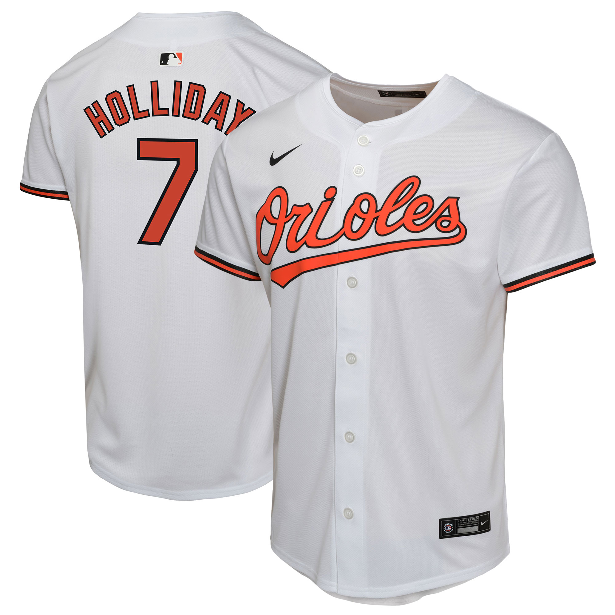 Jackson Holliday Baltimore Orioles  Youth Home Player Game Jersey - White