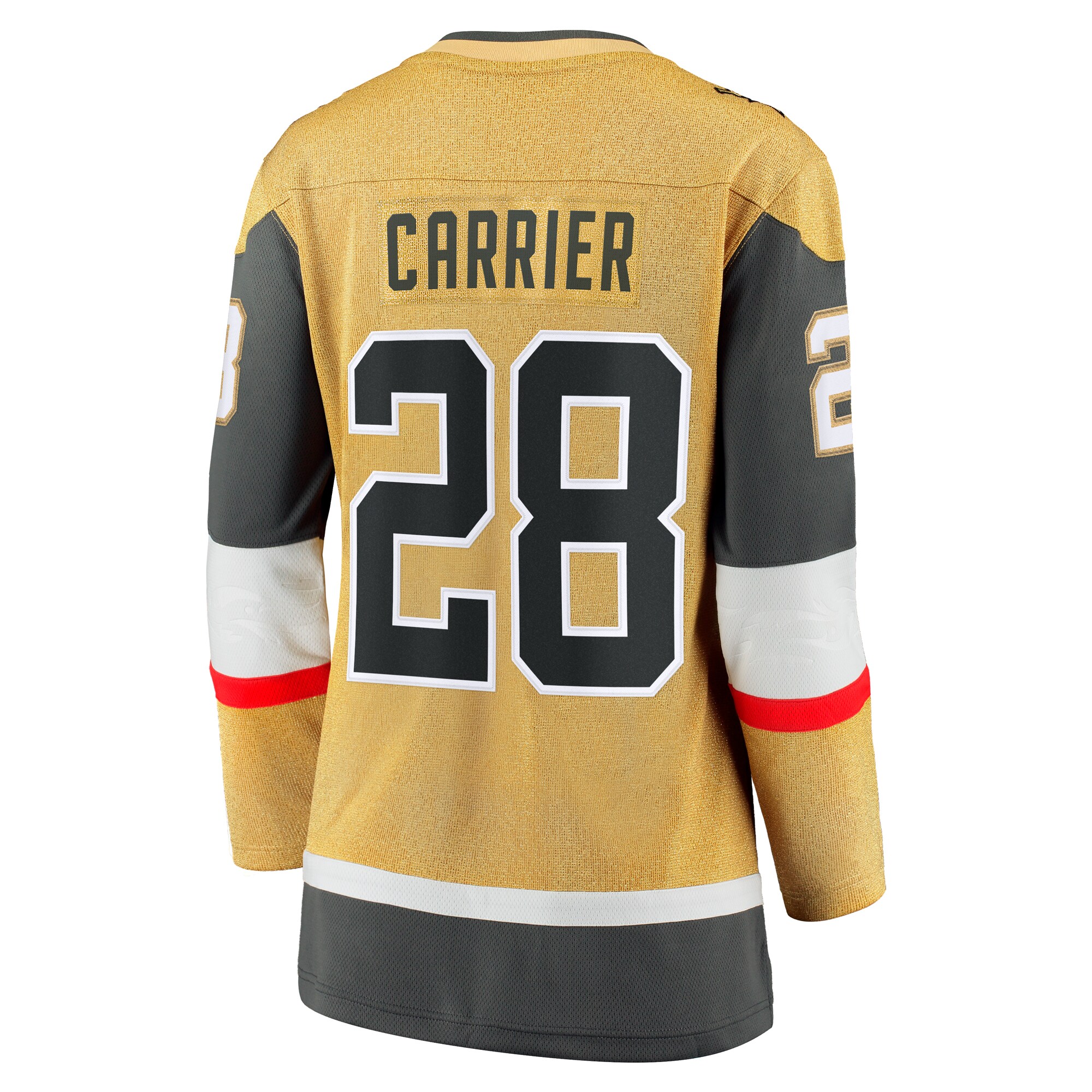 William Carrier Vegas Golden Knights Fanatics Women's Home Breakaway Player Jersey - Gold