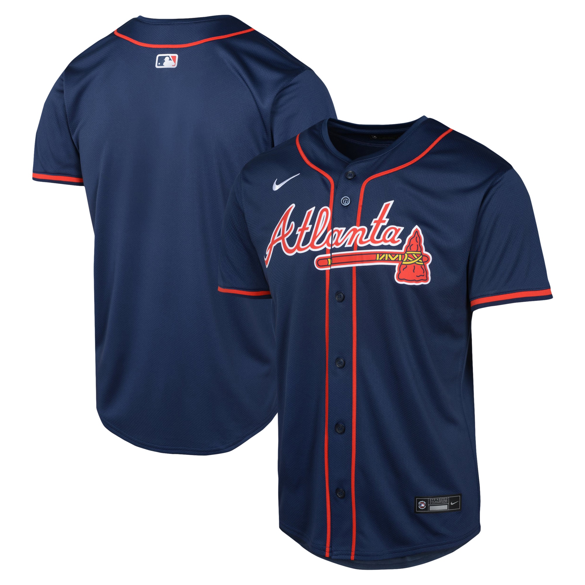 Atlanta Braves  Youth Alternate Limited Jersey - Navy