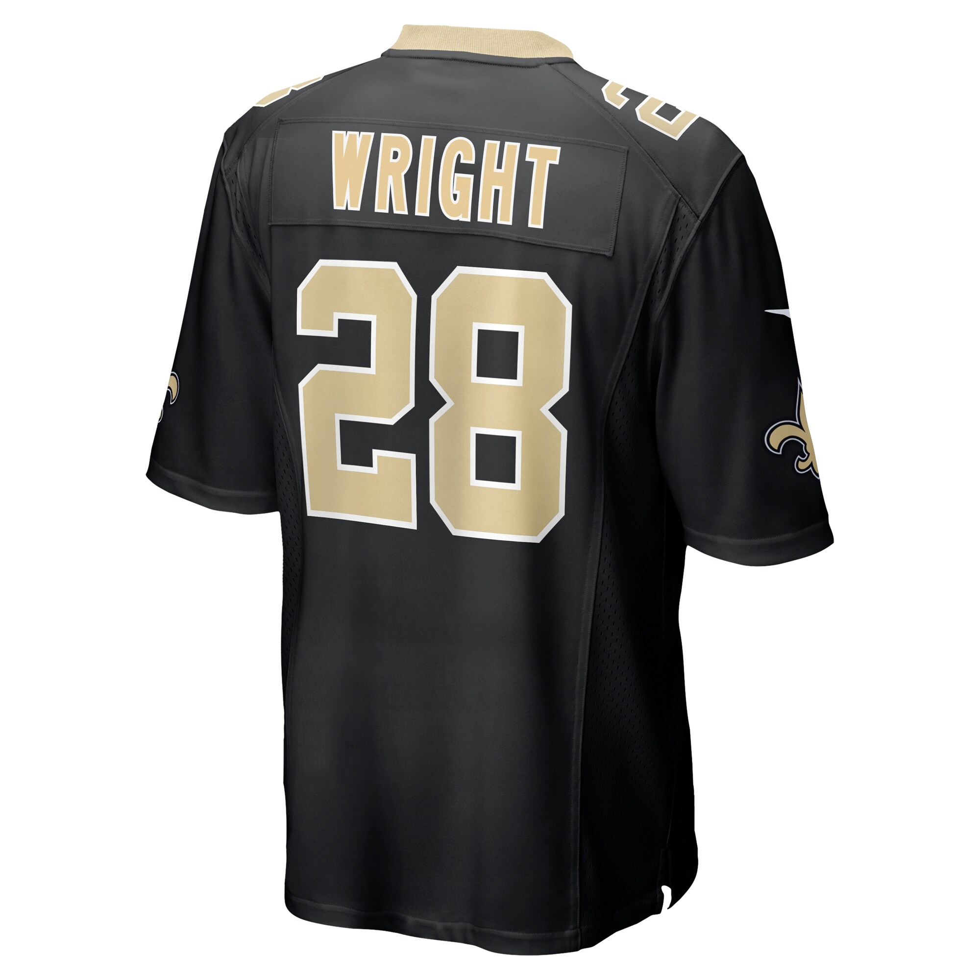 Rejzohn Wright New Orleans Saints   Game Jersey -  Black