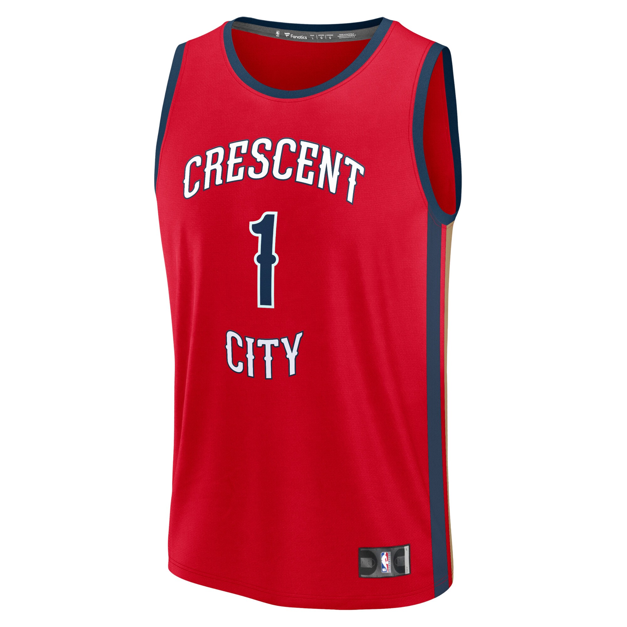 Zion Williamson New Orleans Pelicans Fanatics Fast Break Replica Jersey - Statement Edition - Red