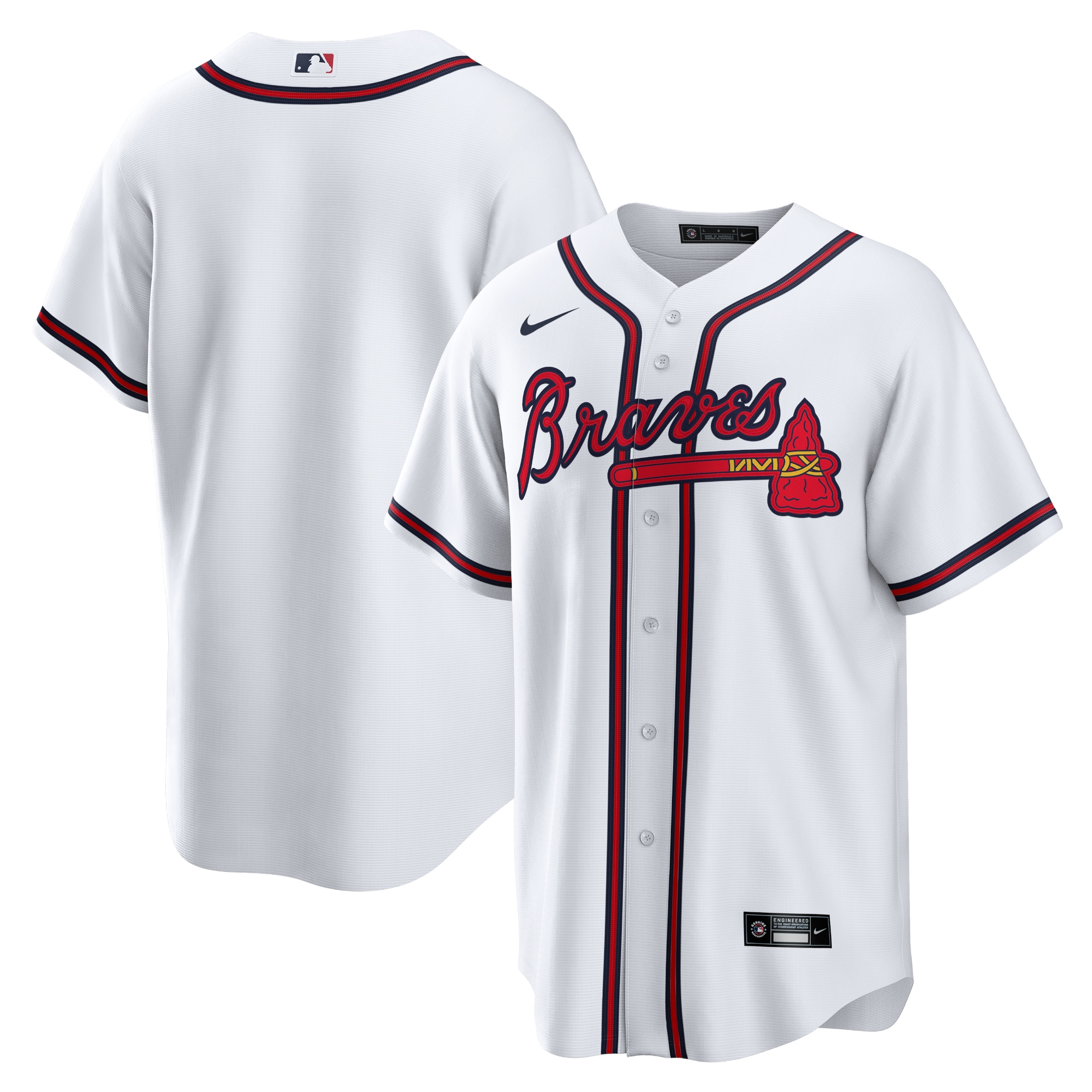 Atlanta Braves  Home Replica Team Jersey - White