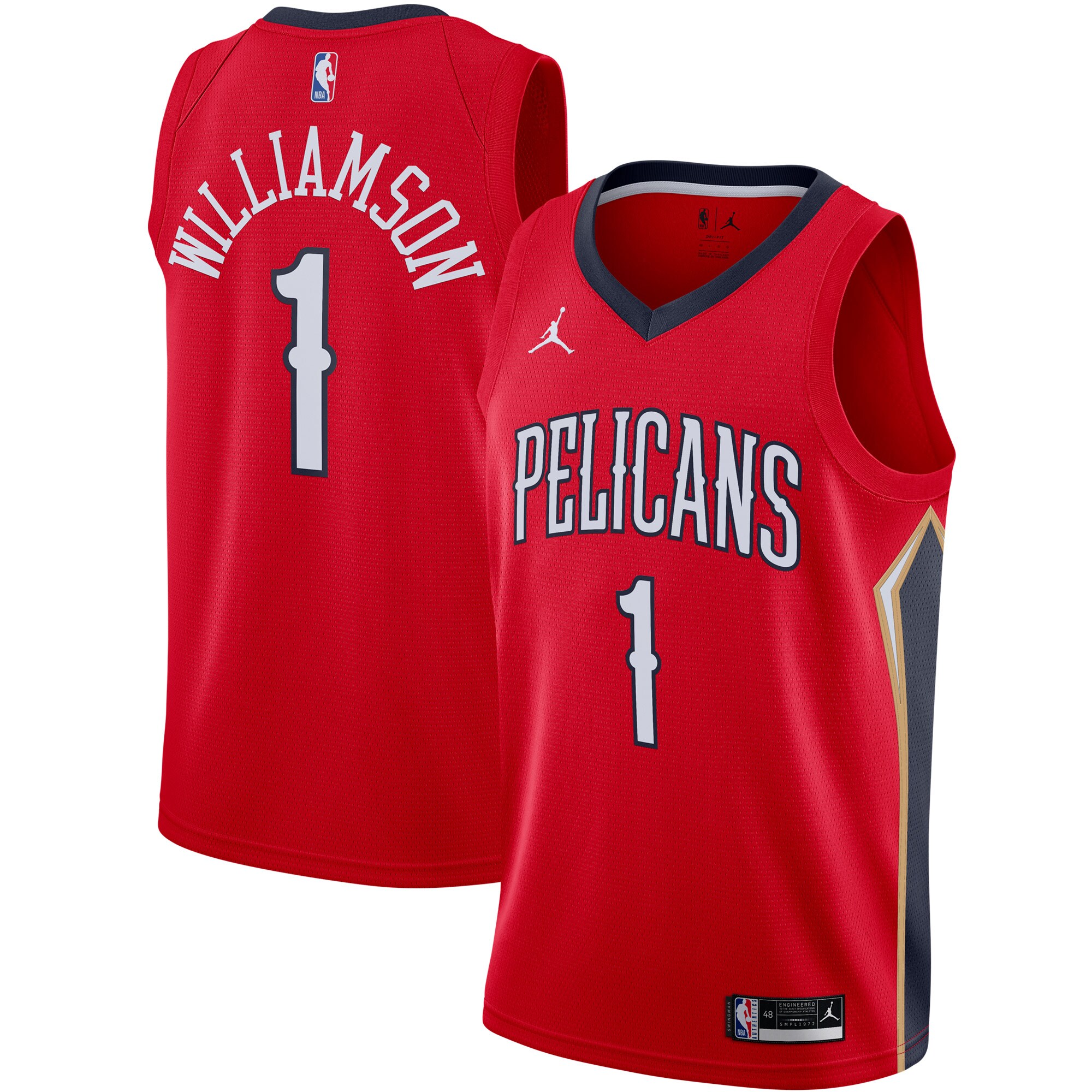Zion Williamson New Orleans Pelicans Jordan Brand 2020\/21 Swingman Jersey - Statement Edition - Red