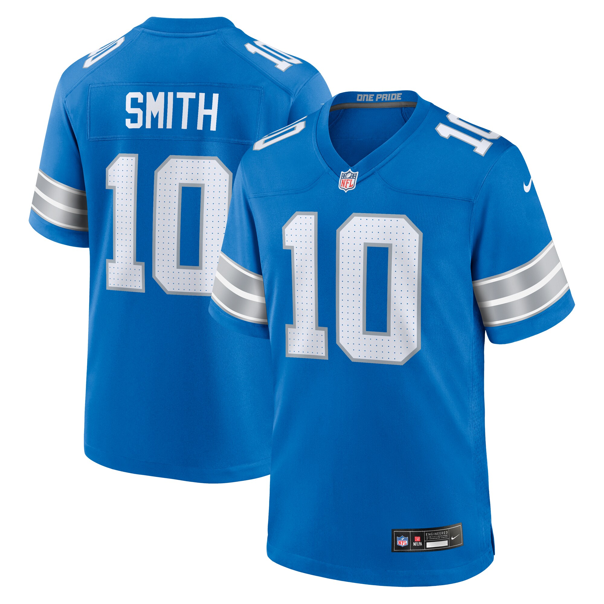 Tre'Quan Smith Detroit Lions  Game Jersey -  Blue