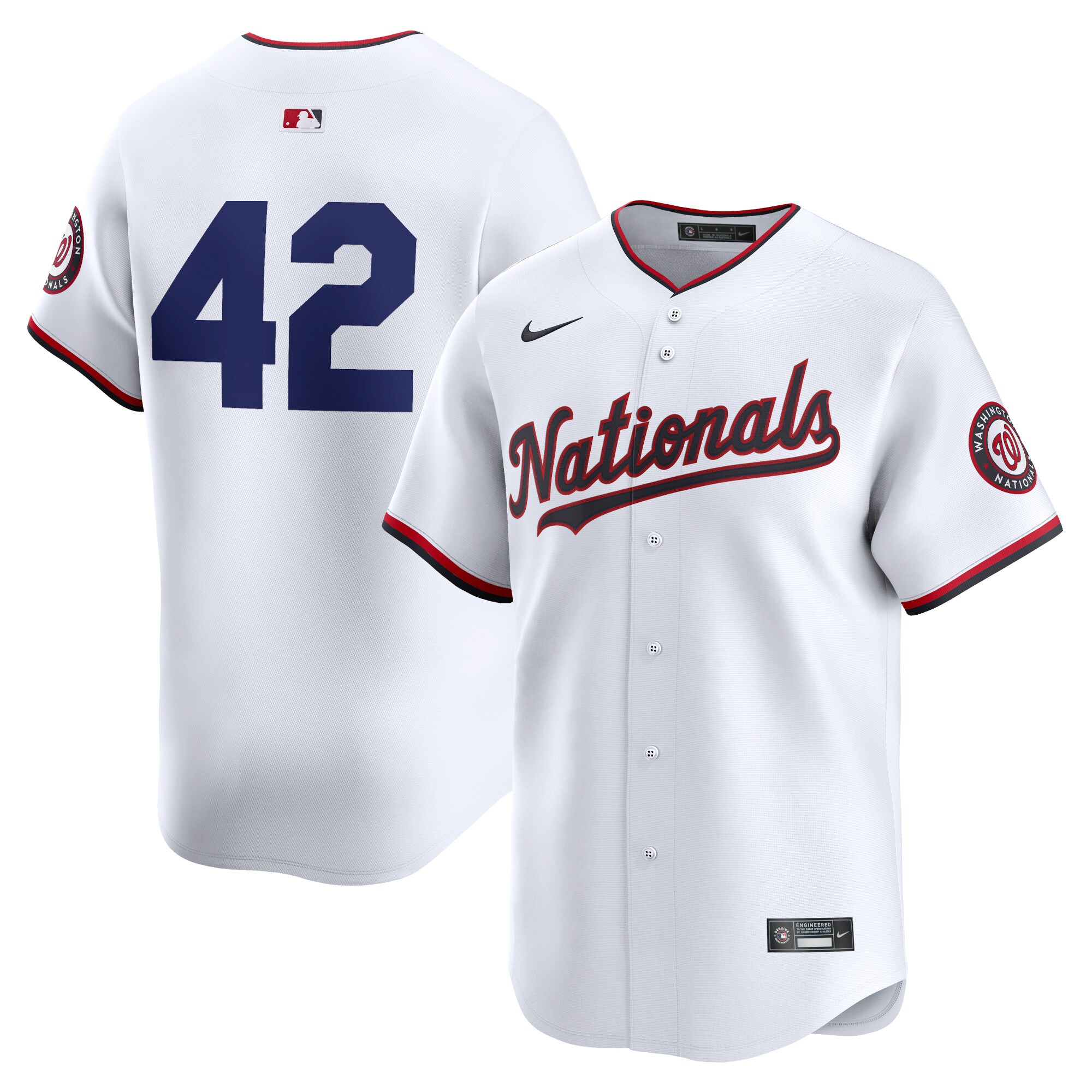 Washington Nationals  2024 Jackie Robinson Day Home Limited Jersey\u00c2\u00a0\u00e2\u20ac\u201c White